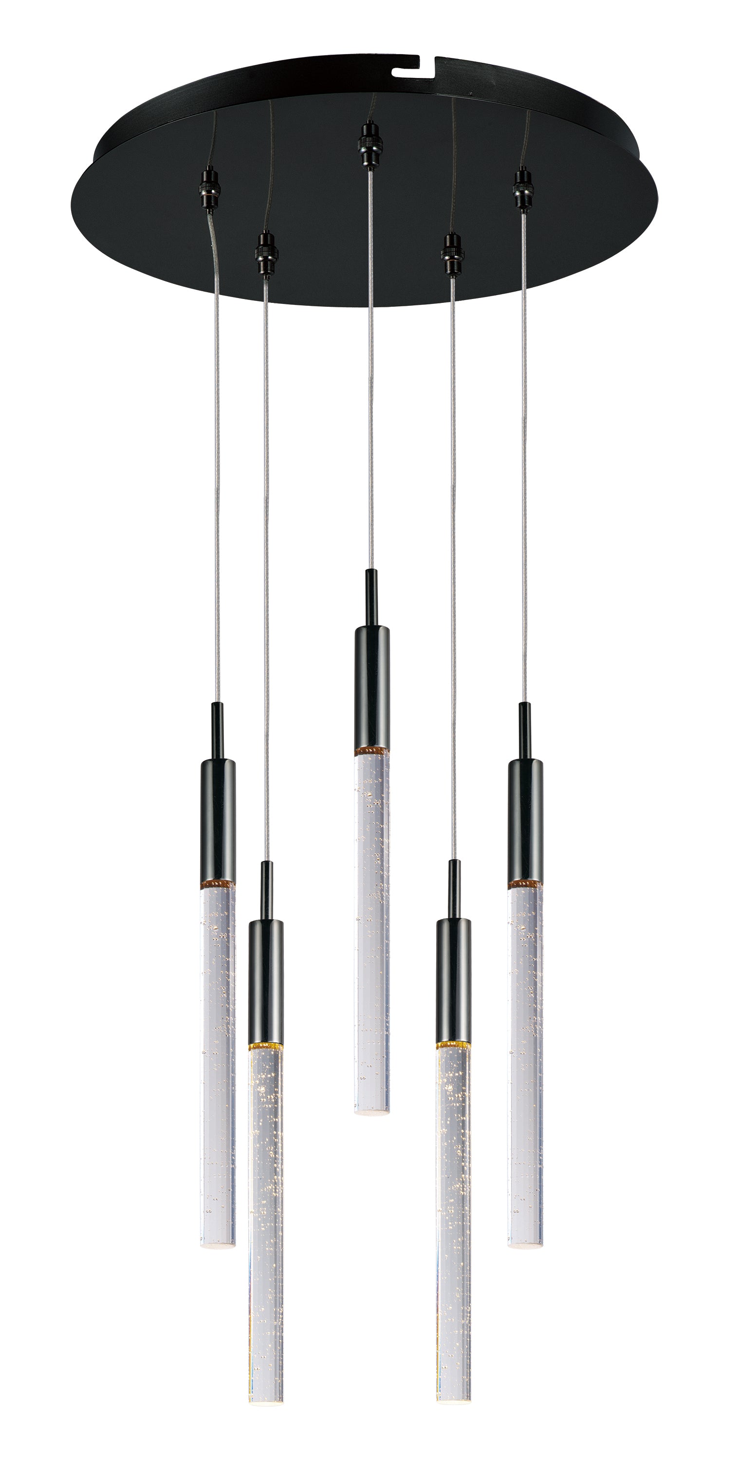 Scepter 5-Light LED Pendant Black Chrome by ET2