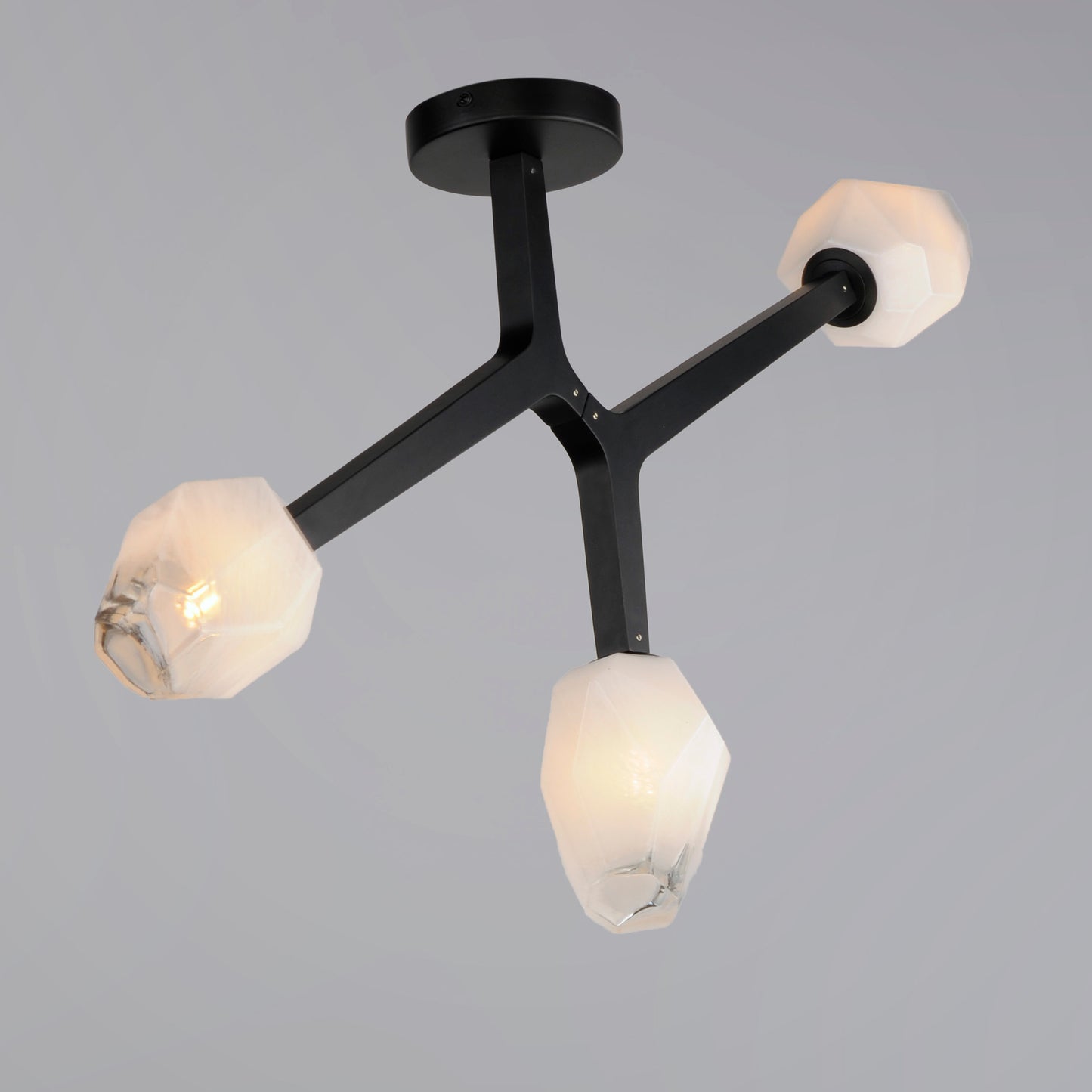 Blossom 3-Light LED Flush Mount Black by ET2