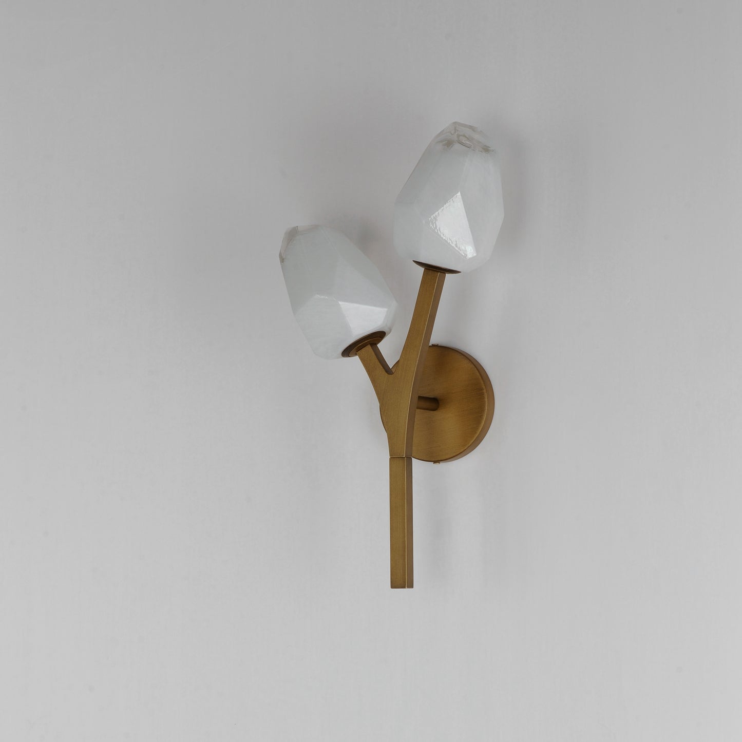 Blossom 2-Light LED Wall Sconce Natural Aged Brass by ET2