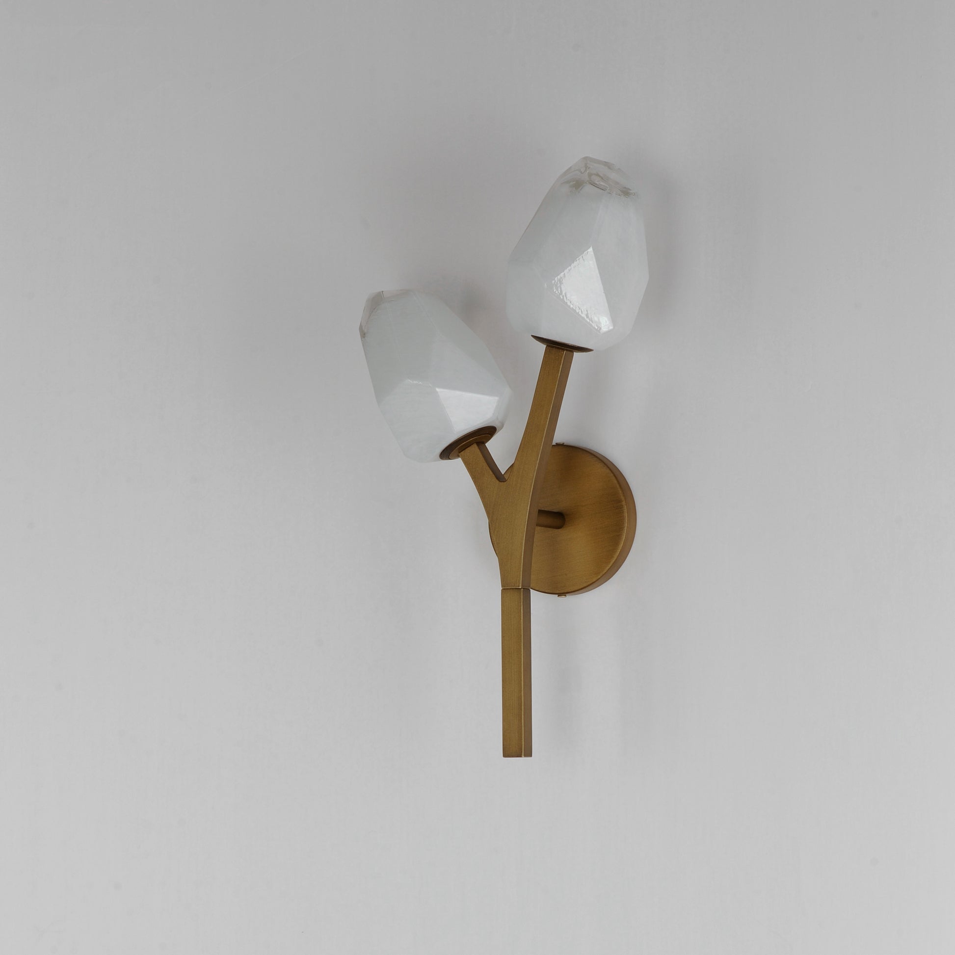 Blossom 2-Light LED Wall Sconce Natural Aged Brass by ET2