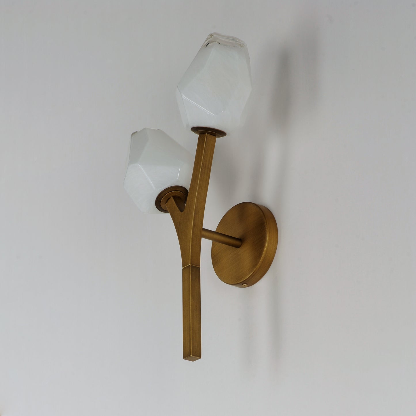 Blossom 2-Light LED Wall Sconce Natural Aged Brass by ET2