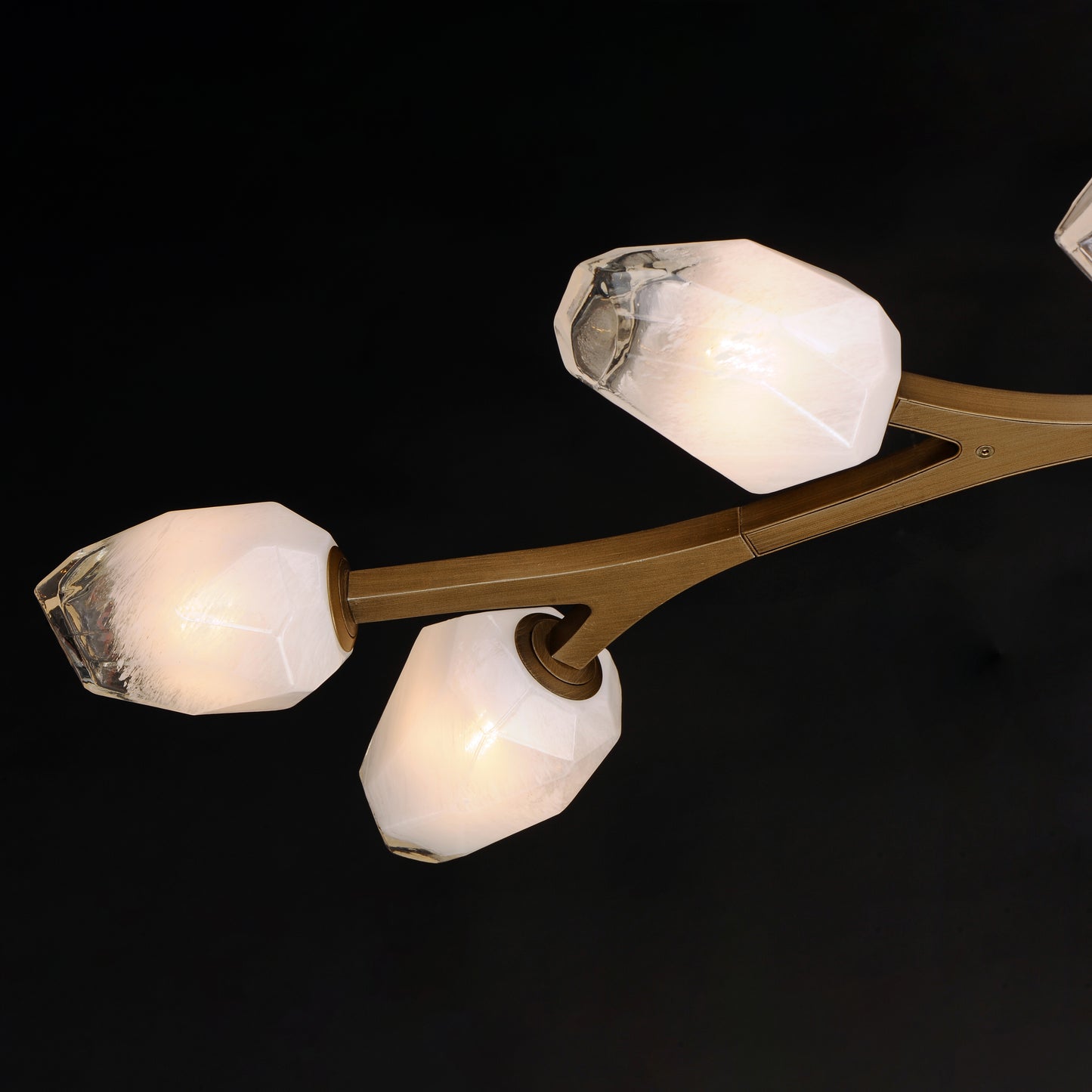 Blossom 10-Light LED Pendant Natural Aged Brass by ET2