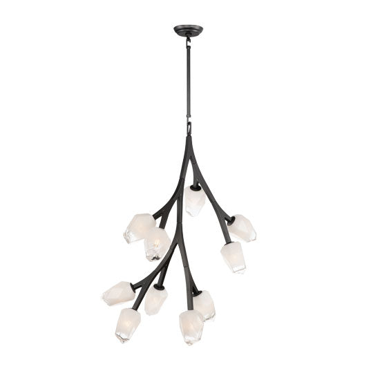 Blossom 10-Light LED Pendant Black by ET2