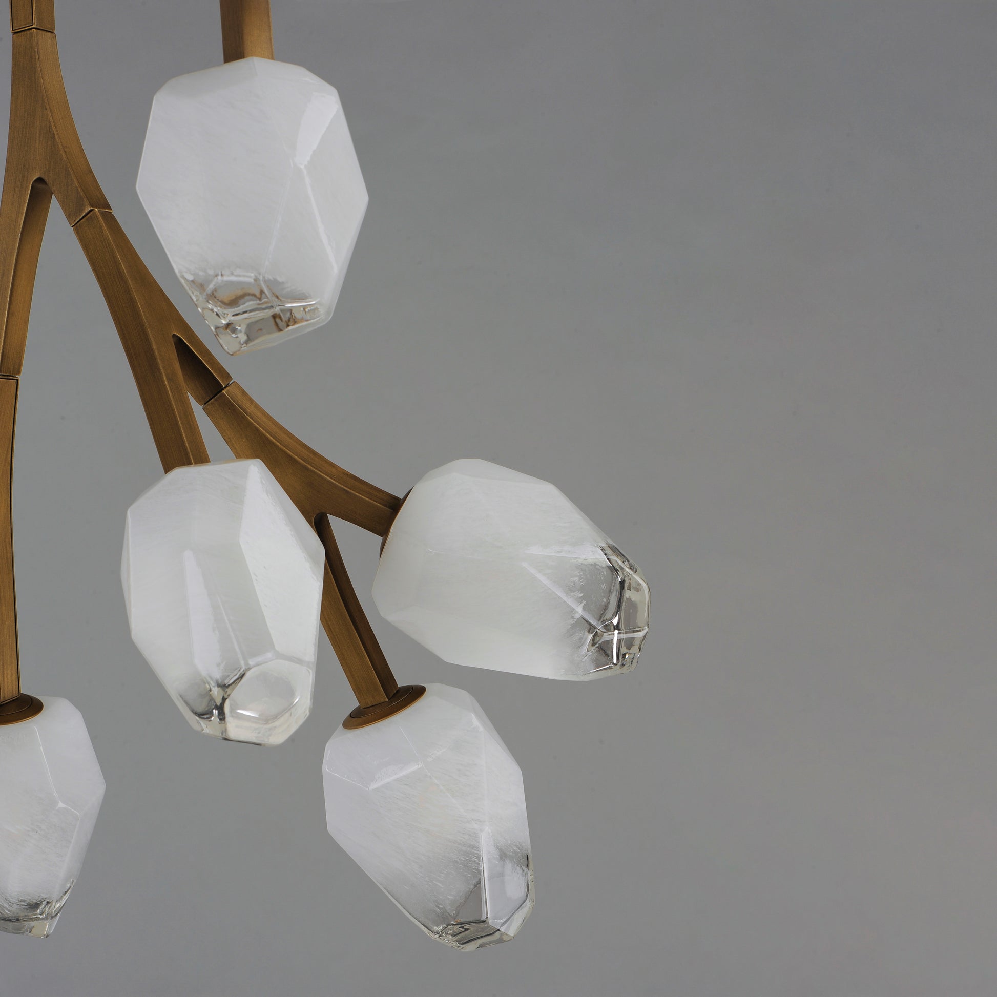 Blossom 10-Light LED Pendant Natural Aged Brass by ET2