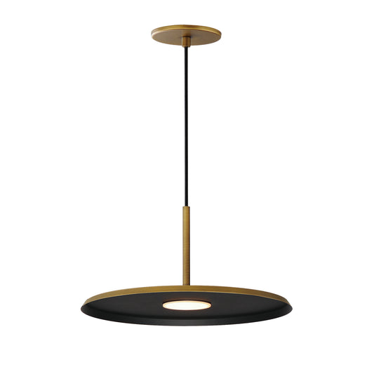 Berliner 14" LED Pendant Antique Brass by ET2
