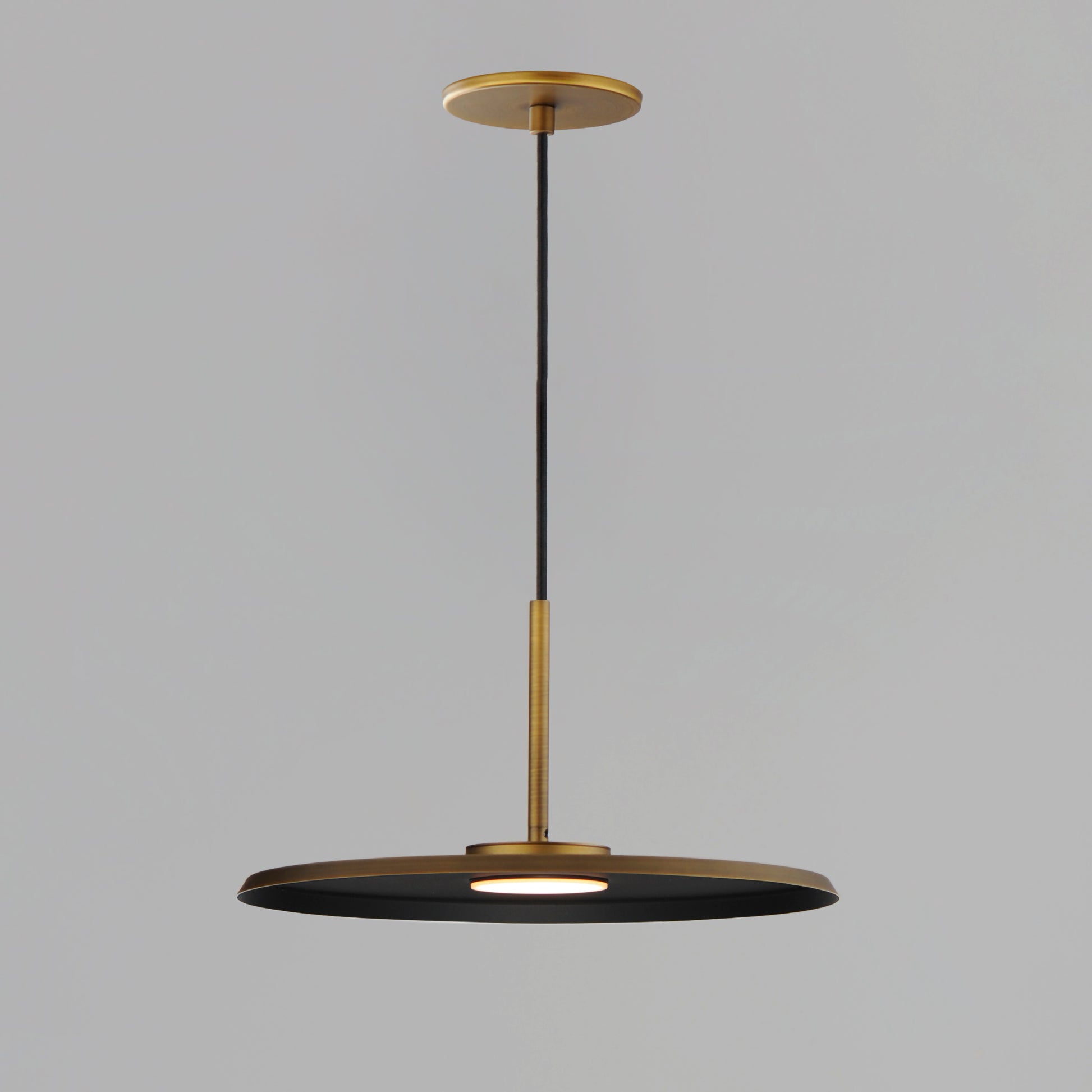 Berliner 14" LED Pendant Antique Brass by ET2