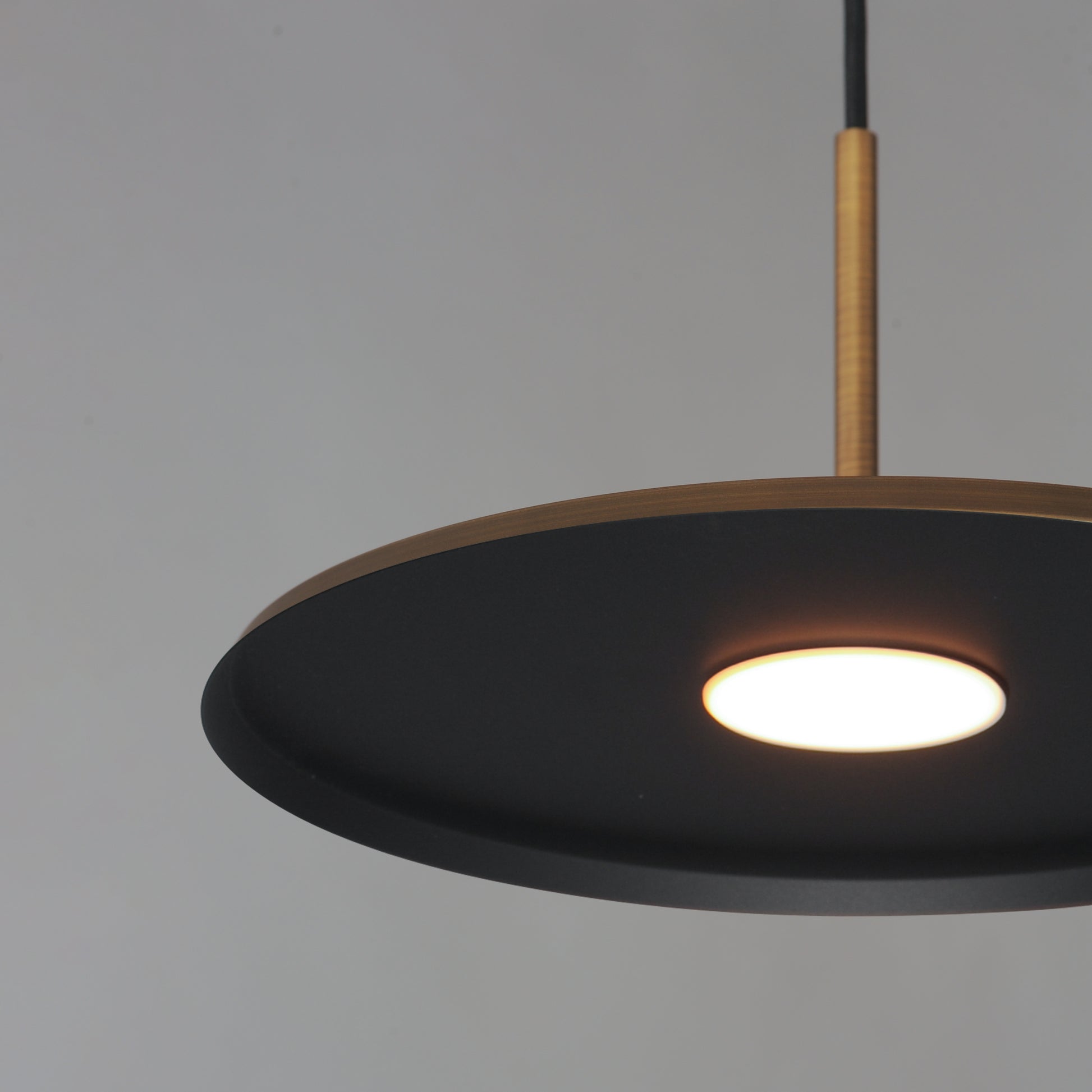 Berliner 14" LED Pendant Antique Brass by ET2