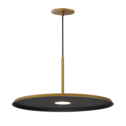 Berliner 20" LED Pendant Antique Brass by ET2