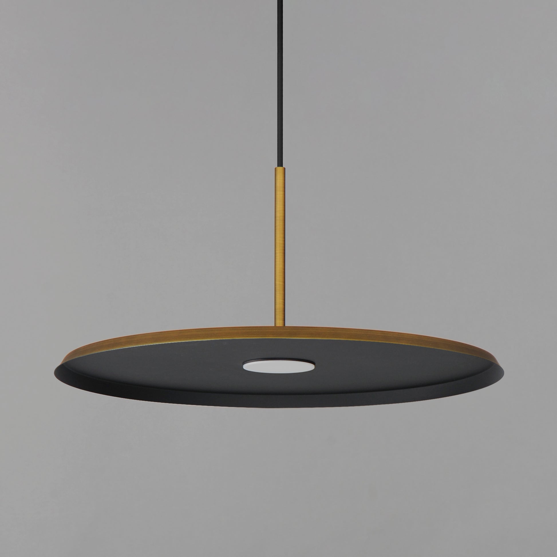 Berliner 20" LED Pendant Antique Brass by ET2