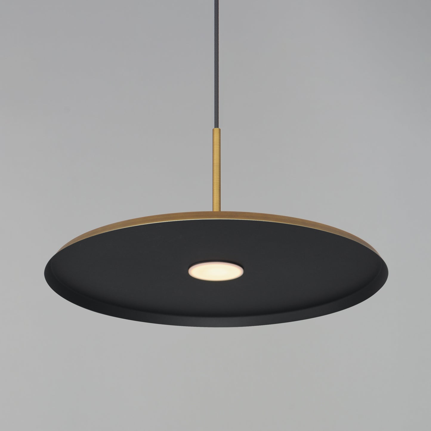 Berliner 20" LED Pendant Antique Brass by ET2
