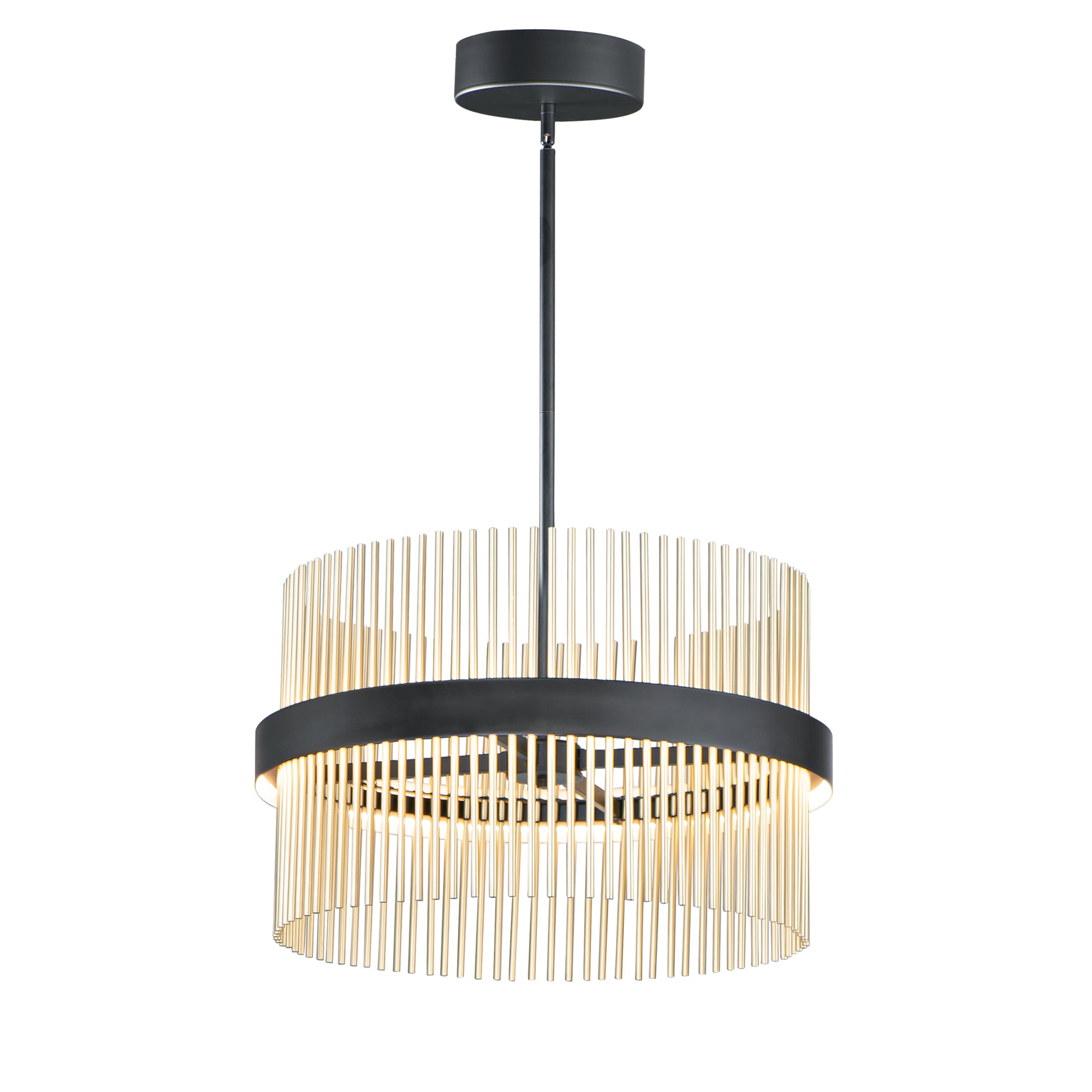 Chimes 5CCT Select 24" Pendant Black/Satin Brass by ET2