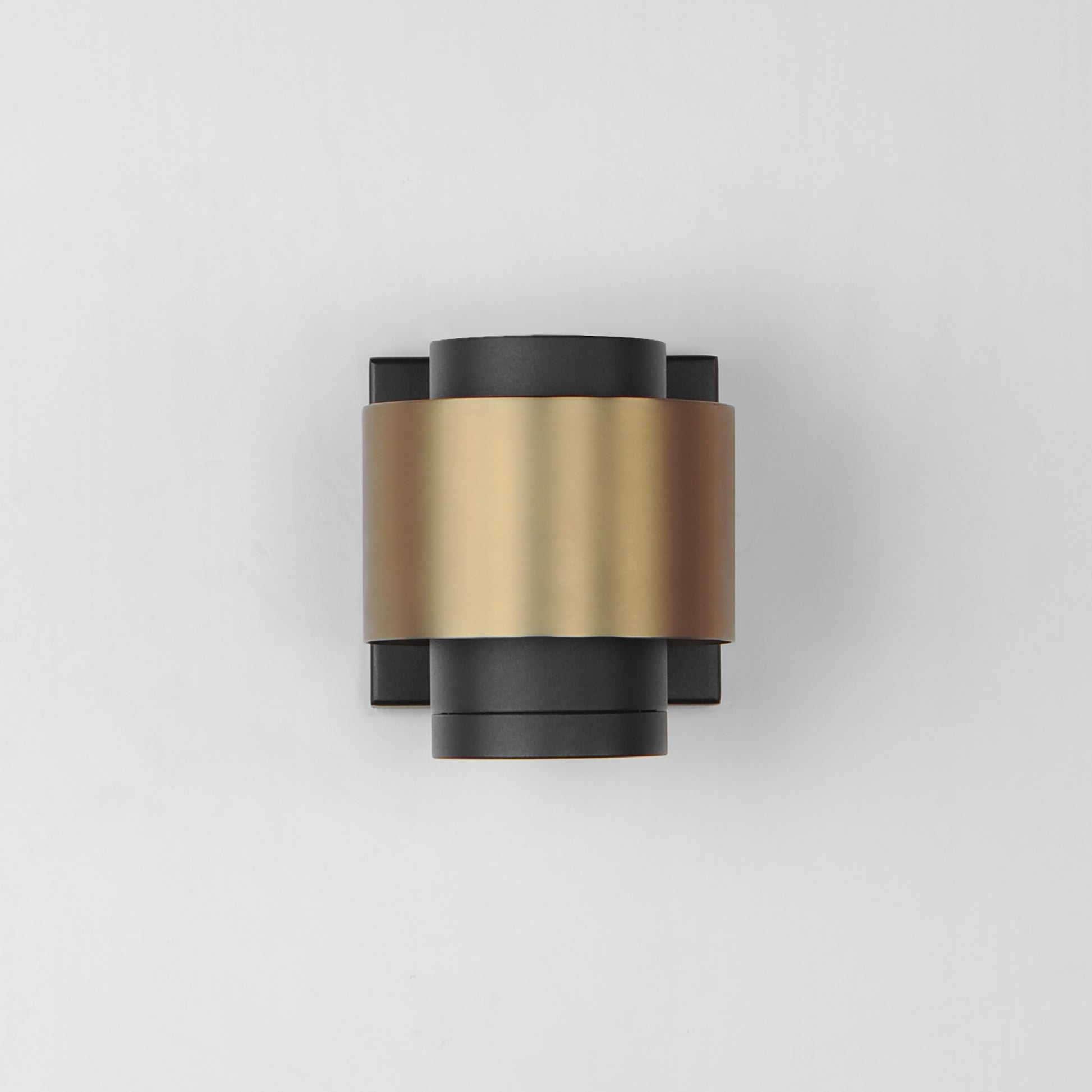 Reveal Small LED Outdoor Wall Sconce Black/Gold by ET2