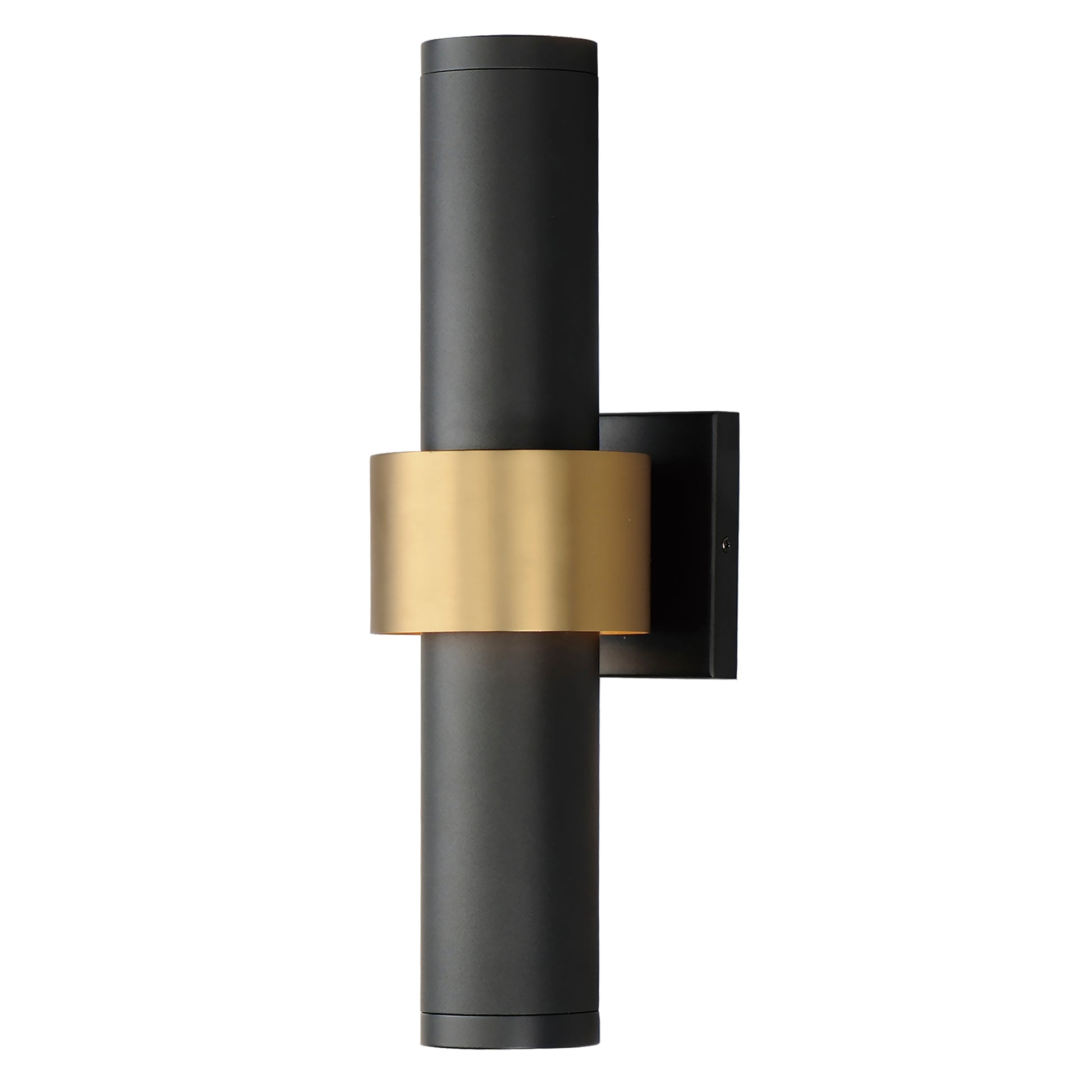 Reveal Large LED Outdoor Wall Sconce Black/Gold by ET2