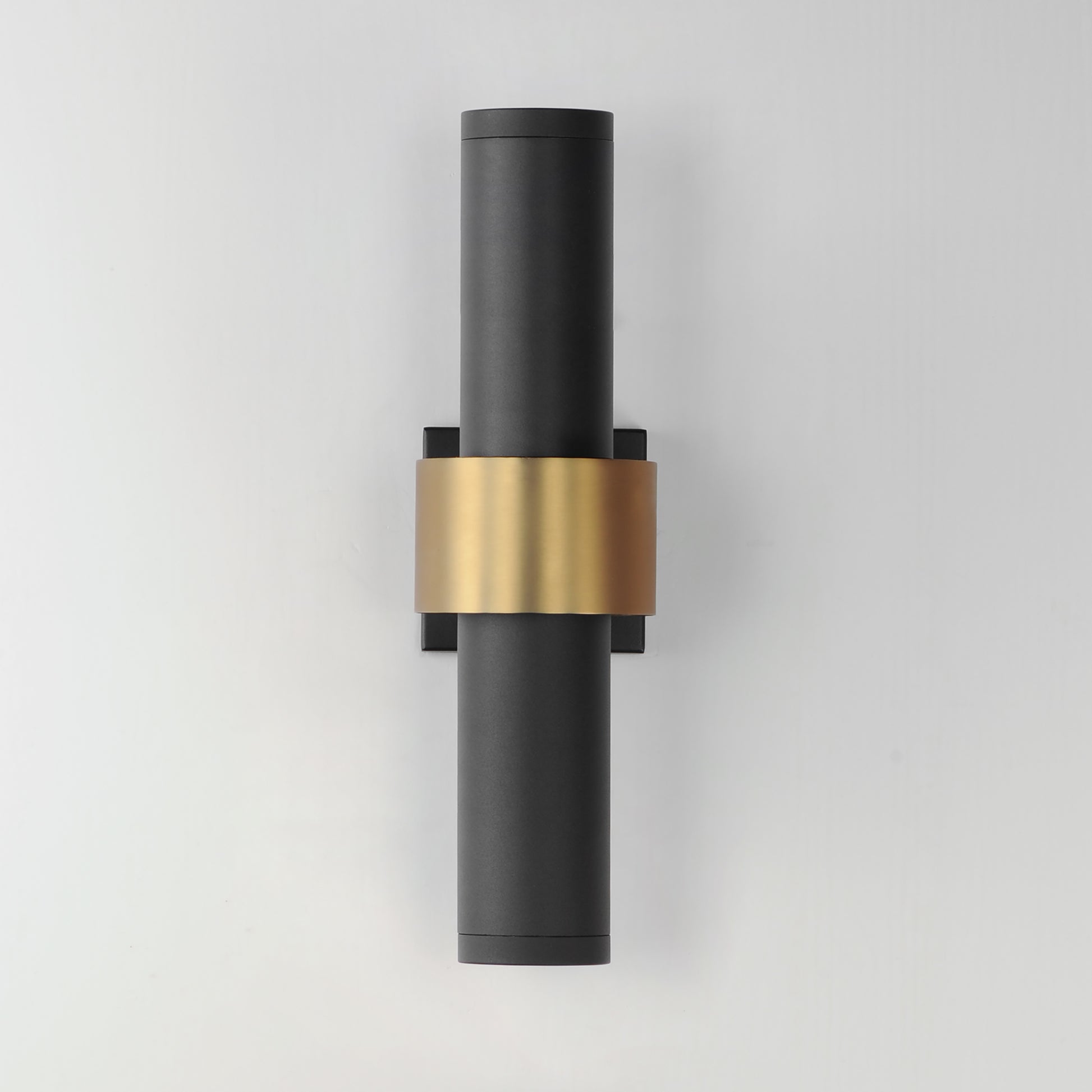 Reveal Large LED Outdoor Wall Sconce Black/Gold by ET2