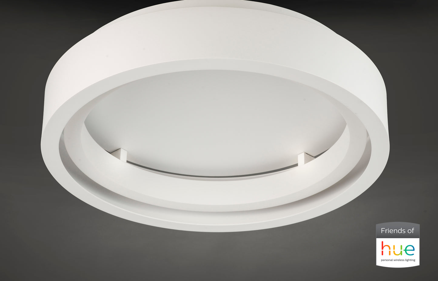 iCorona Friends of Hue LED Flush Mount Matte White by ET2