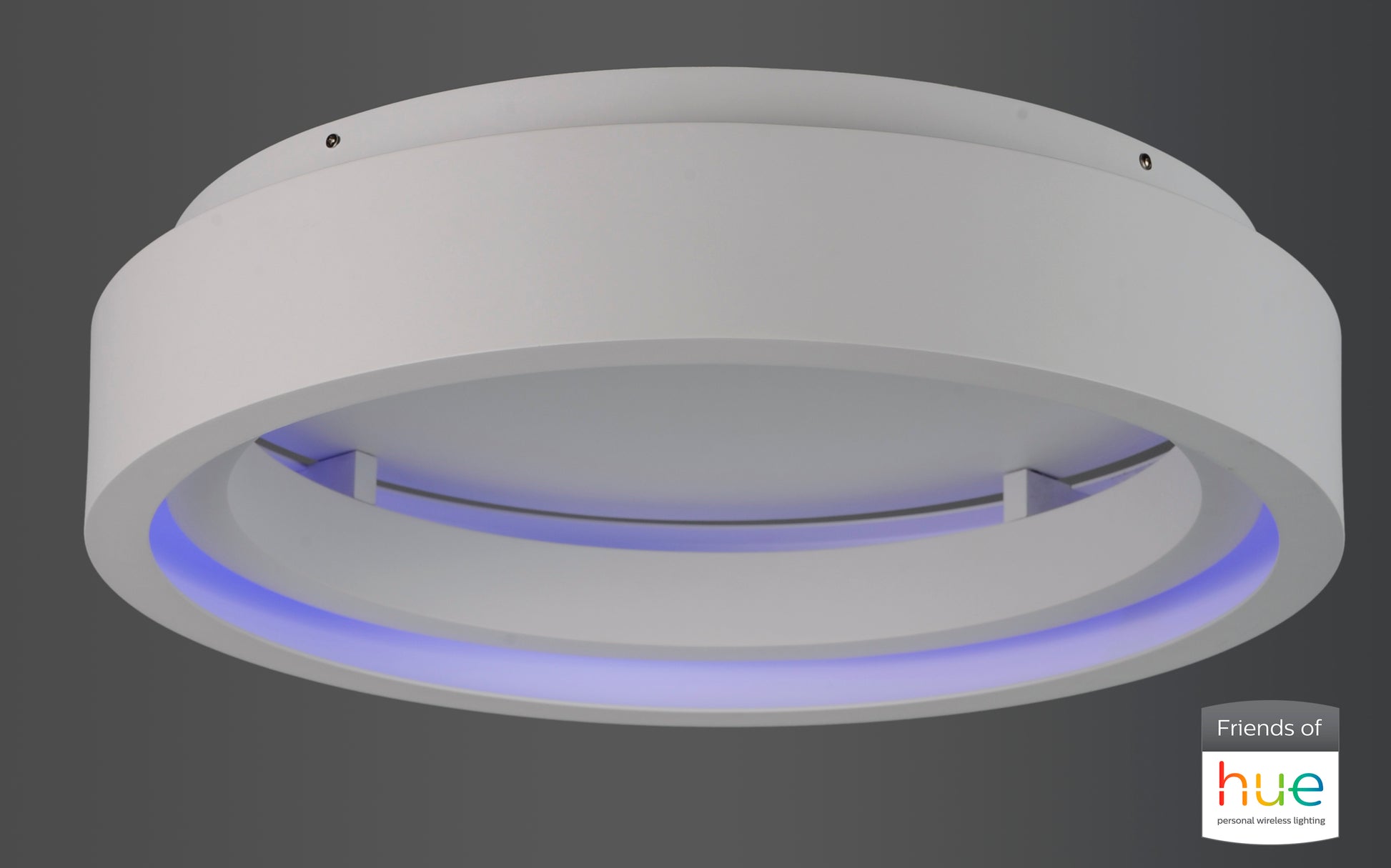 iCorona Friends of Hue LED Flush Mount Matte White by ET2