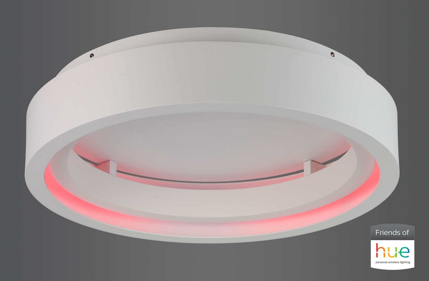 iCorona Friends of Hue LED Flush Mount Matte White by ET2