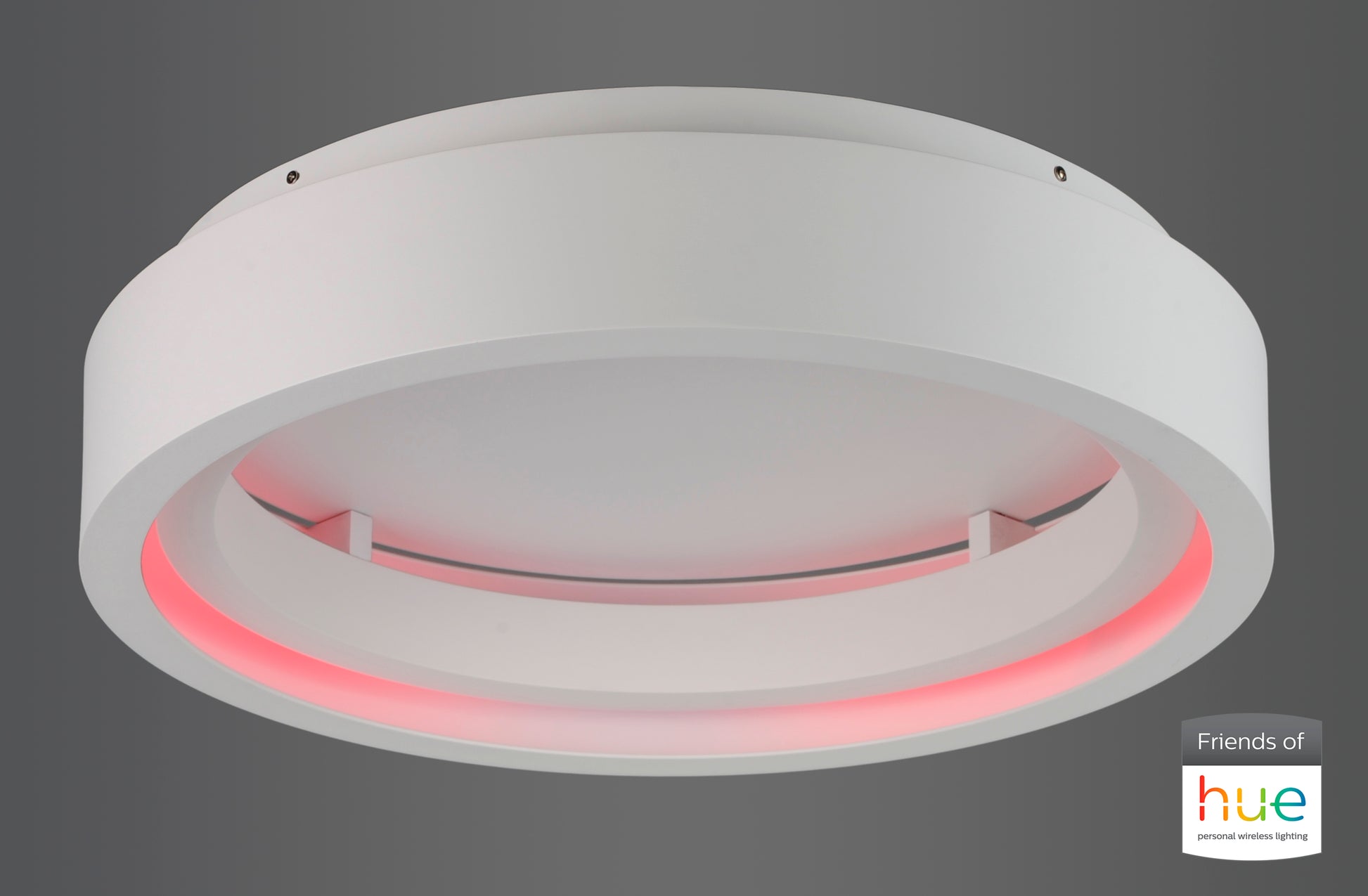 iCorona Friends of Hue LED Flush Mount Matte White by ET2