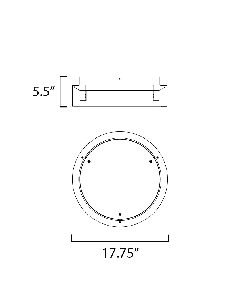 iCorona 18" LED Surface Mount WiZ Color Matte White by ET2