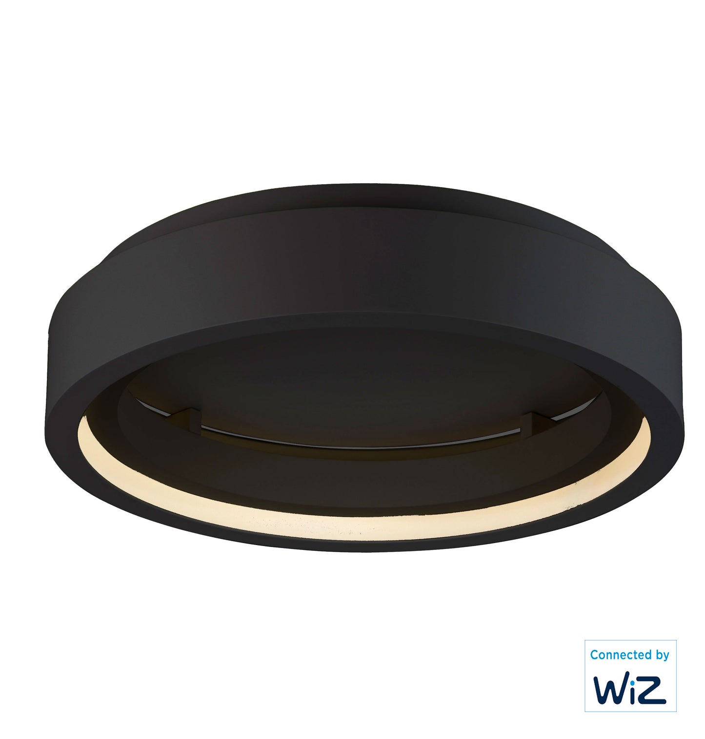 iCorona 24" LED Flush Mount WiZ Color Black by ET2