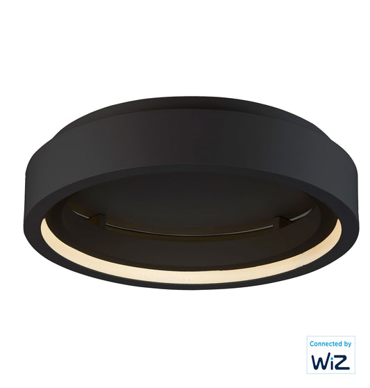 iCorona 24" LED Flush Mount WiZ Color Black by ET2