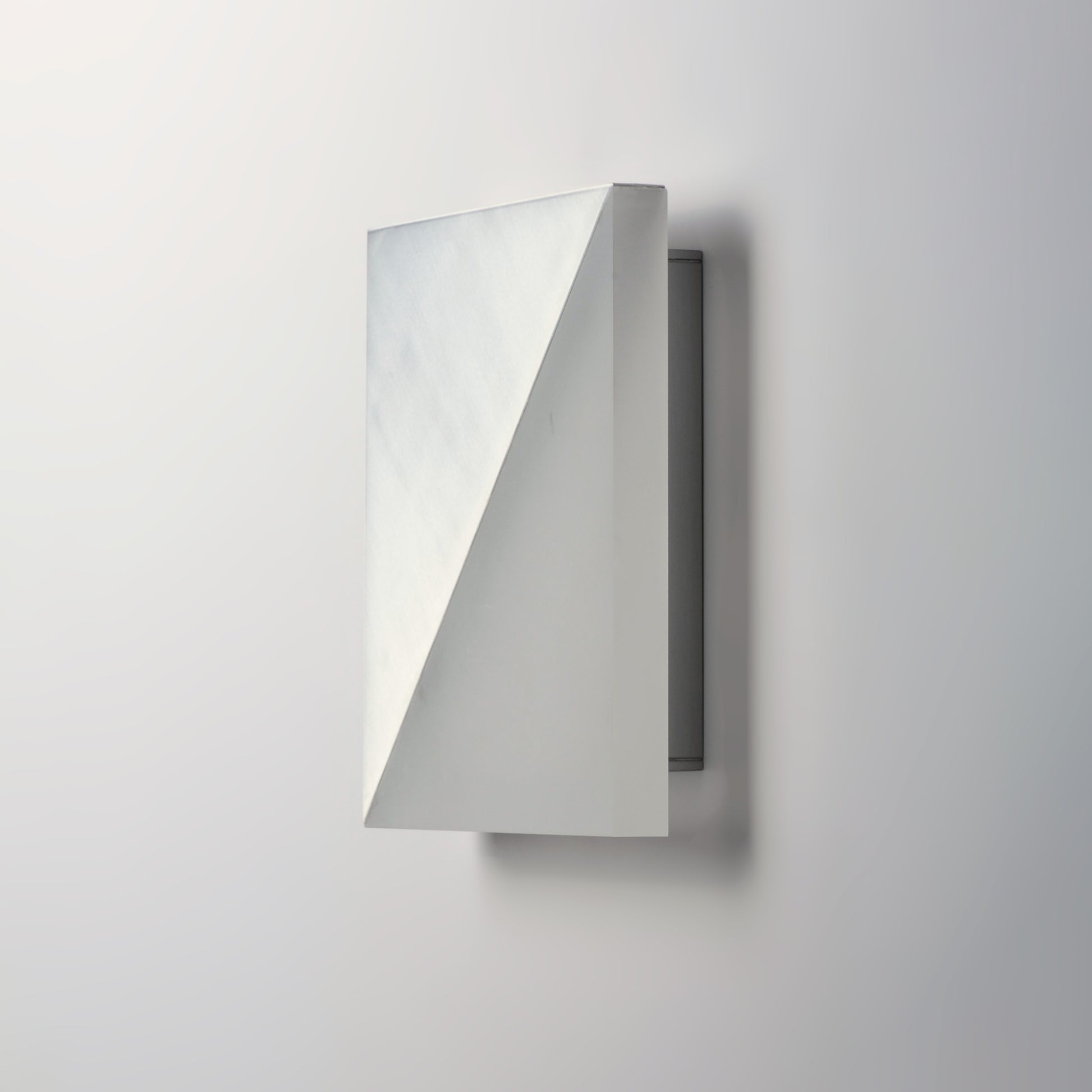 Alumilux: Glow LED Outdoor Wall Sconce Satin Aluminum by ET2