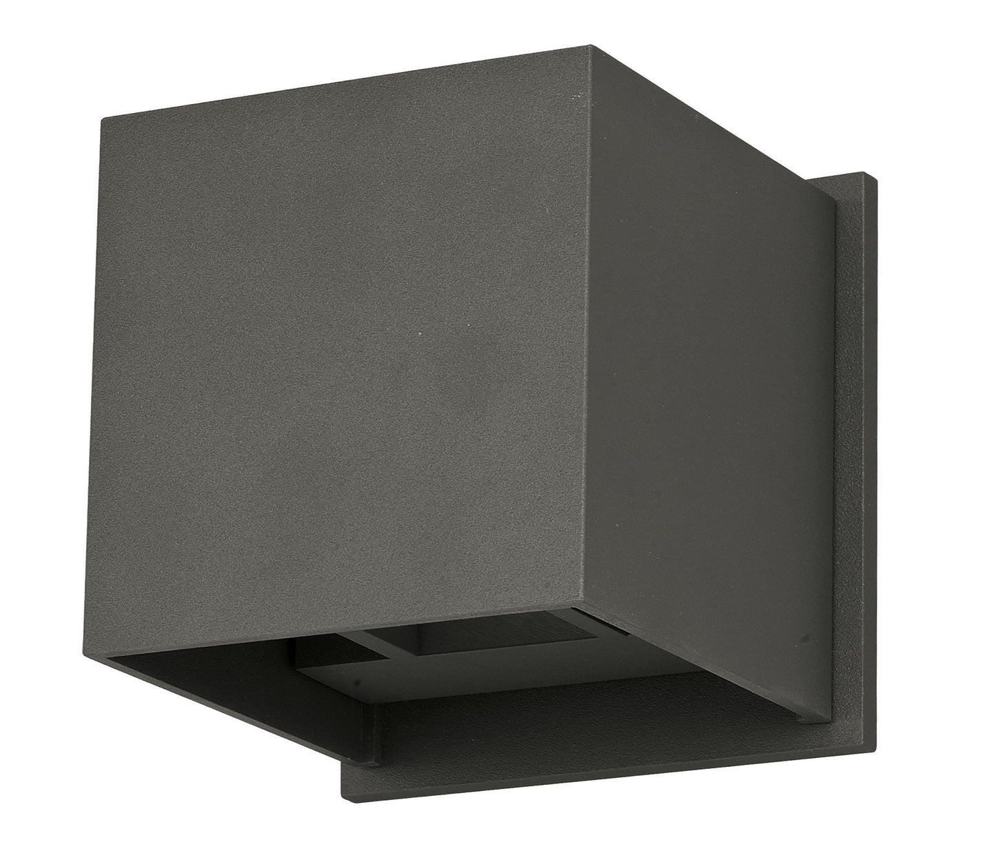 Alumilux: Cube LED Outdoor Wall Sconce Bronze by ET2