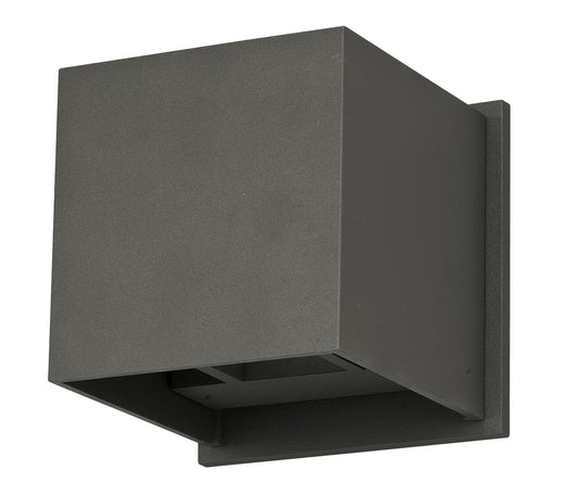 Alumilux: Cube LED Outdoor Wall Sconce Bronze by ET2