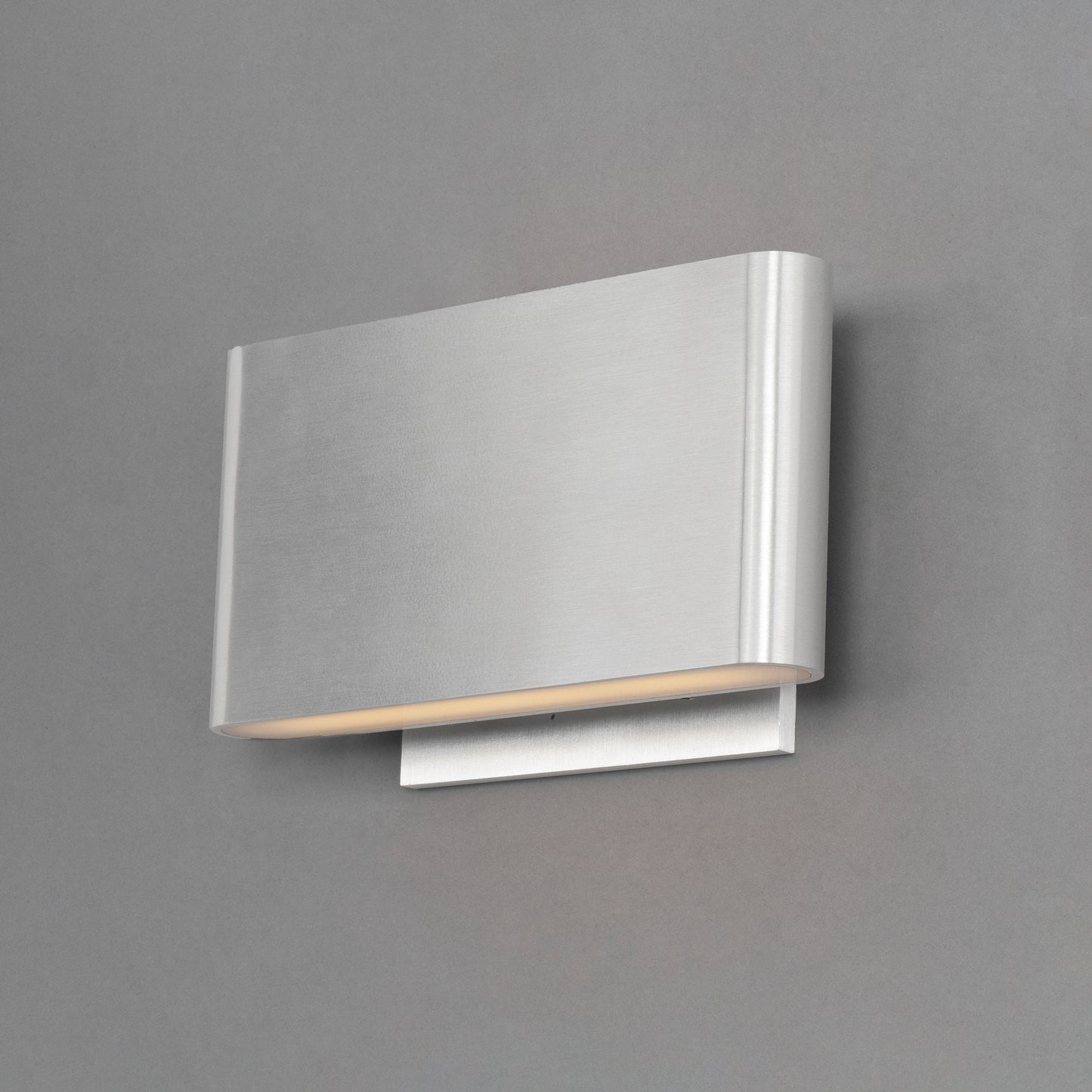 Alumilux: Spartan LED Outdoor Wall Sconce Satin Aluminum by ET2