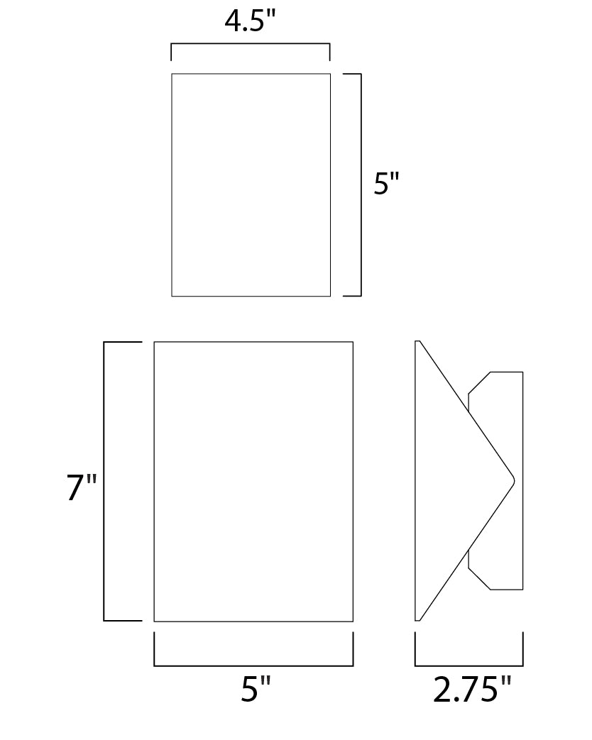 Alumilux: Tilt LED Outdoor Wall Sconce White by ET2