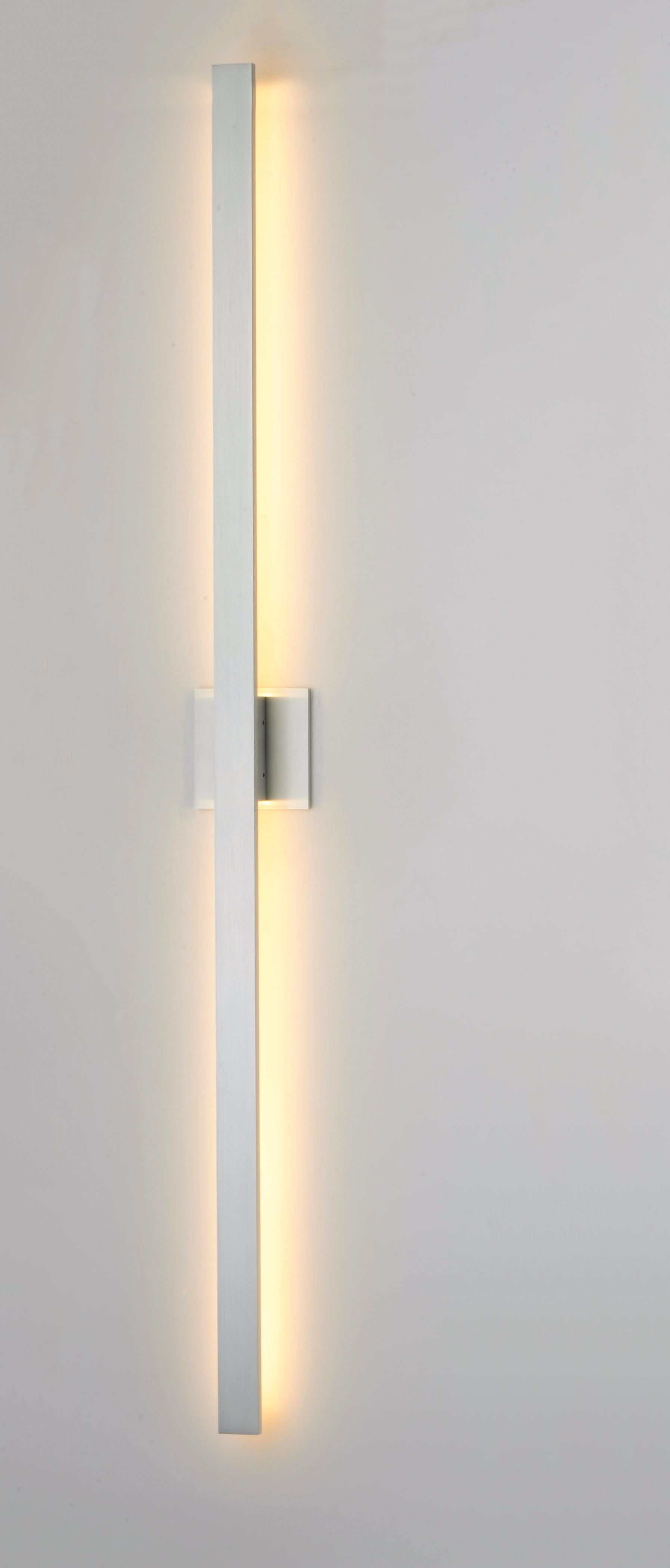 Alumilux: Line 51" LED Outdoor Wall Sconce Satin Aluminum by ET2