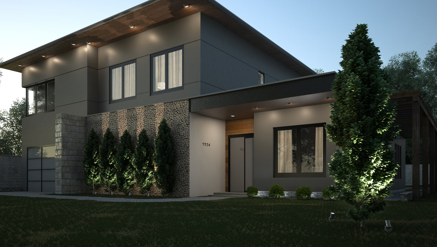 Alumilux Landscape LED Spot Light Satin Aluminum by ET2