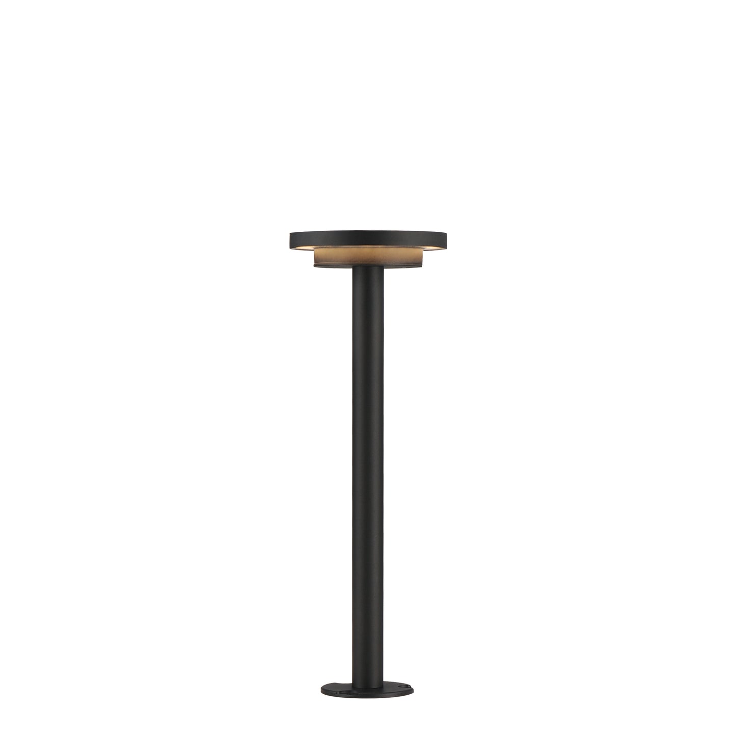 Alumilux: Bollard Dish Light with 16" Pole Black by ET2