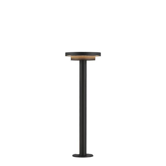 Alumilux: Bollard Dish Light with 16" Pole Black by ET2