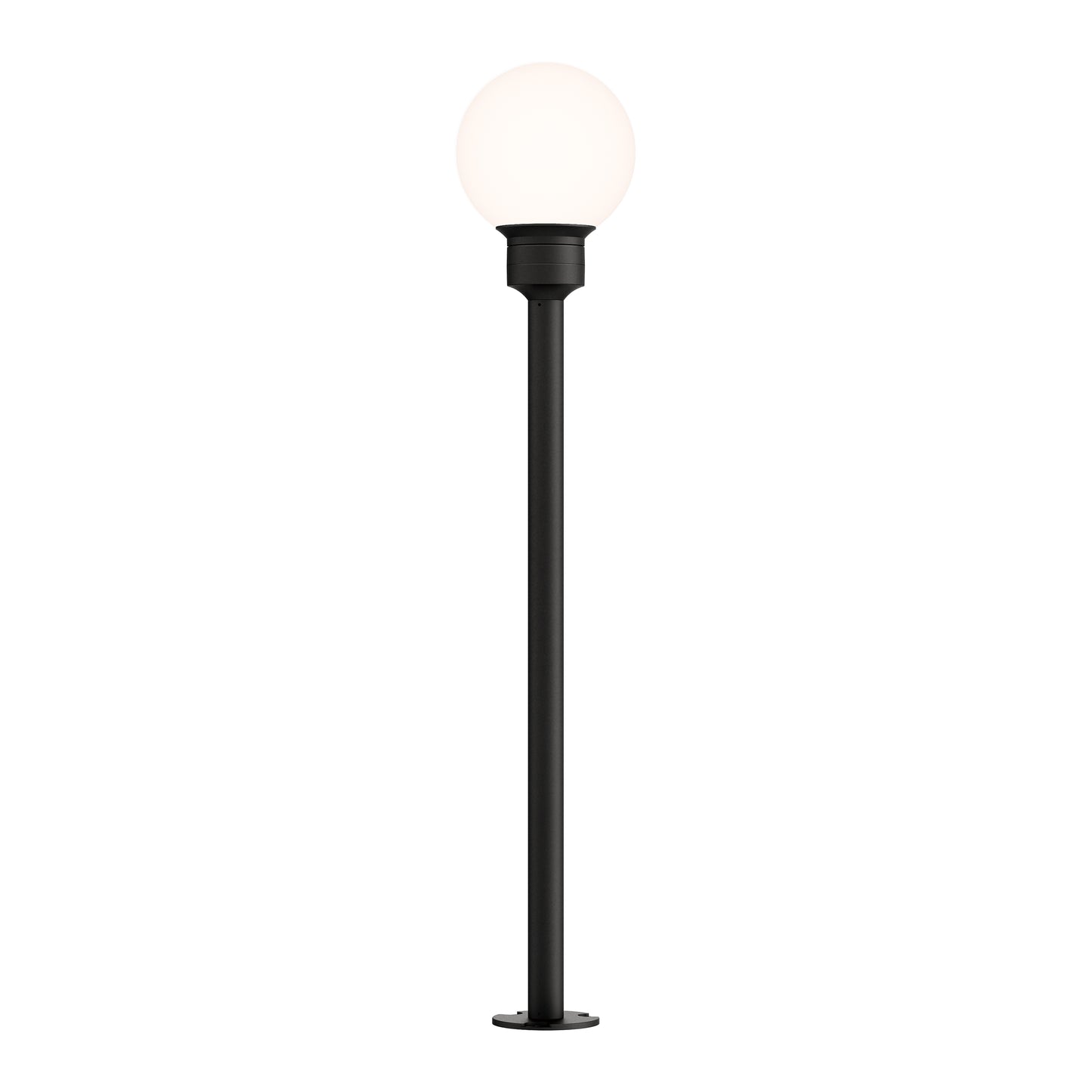 Alumilux: Bollard Globe Light with 24" Pole Black by ET2