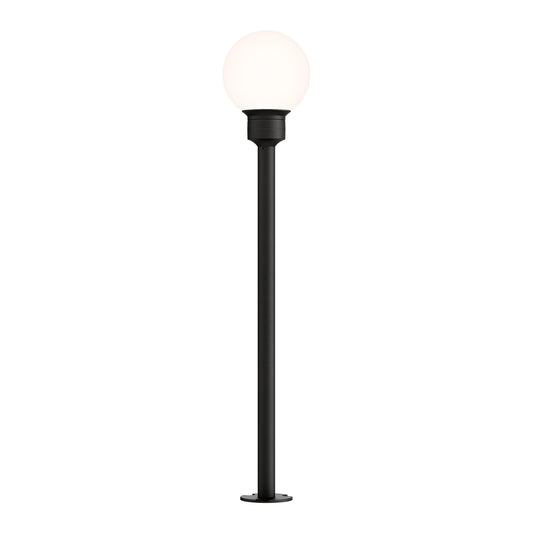 Alumilux: Bollard Globe Light with 24" Pole Black by ET2