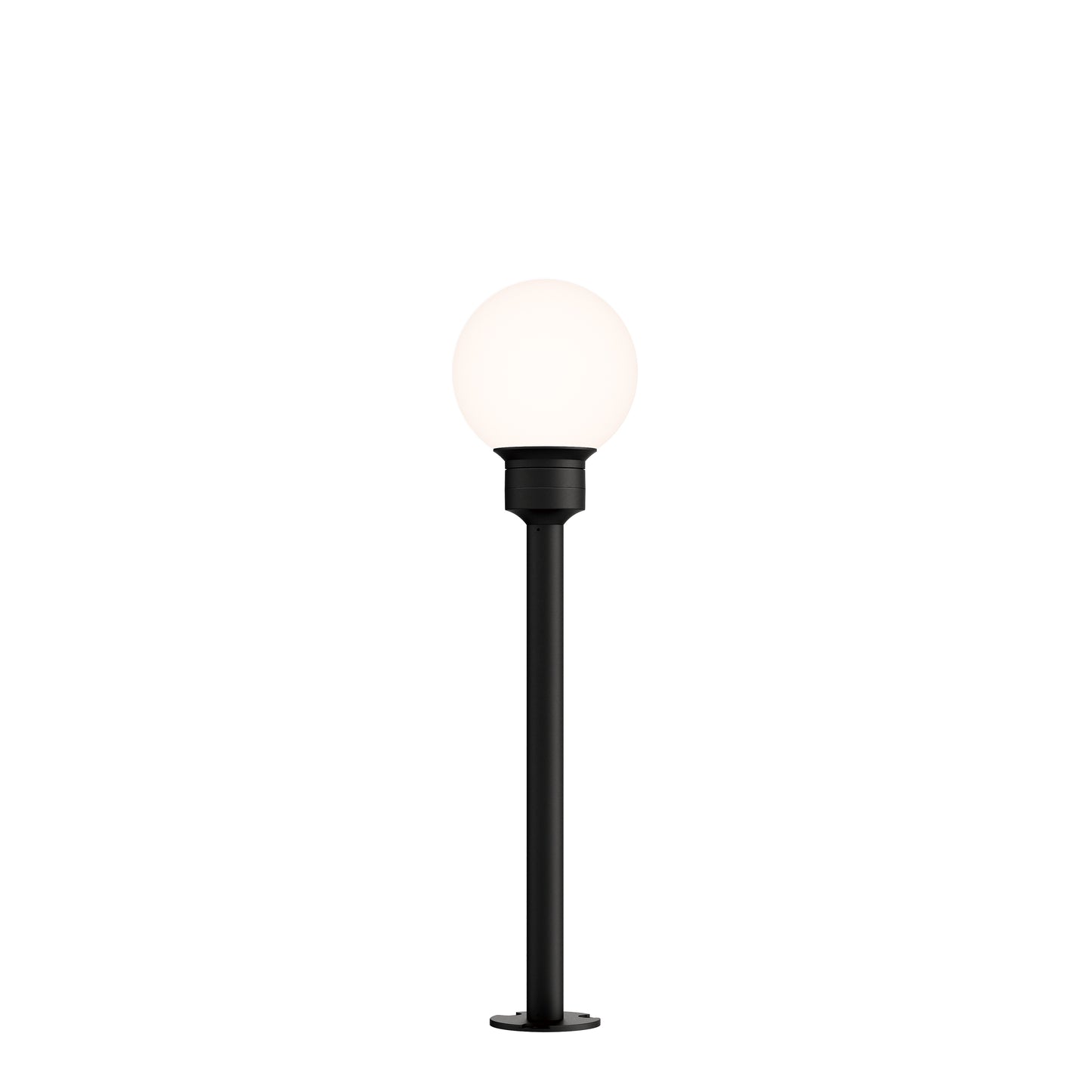 Alumilux: Bollard Globe Light with 16" Pole Black by ET2