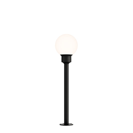 Alumilux: Bollard Globe Light with 16" Pole Black by ET2