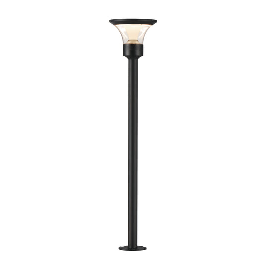 Alumilux: Bollard Fountainhead Light with 24" Pole Black by ET2