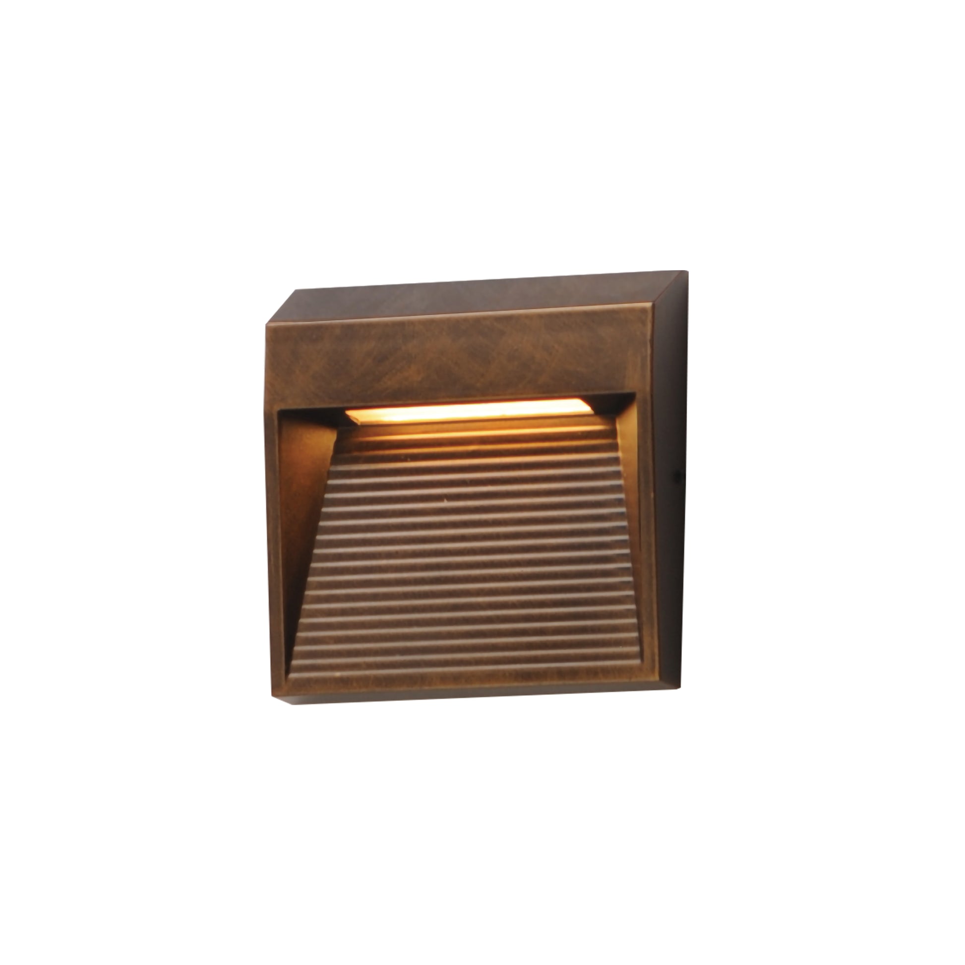 Steppes Small LED Outdoor Wall Sconce Antique Bronze by ET2
