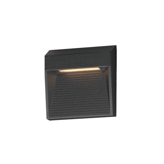 Steppes Small LED Outdoor Wall Sconce Black by ET2
