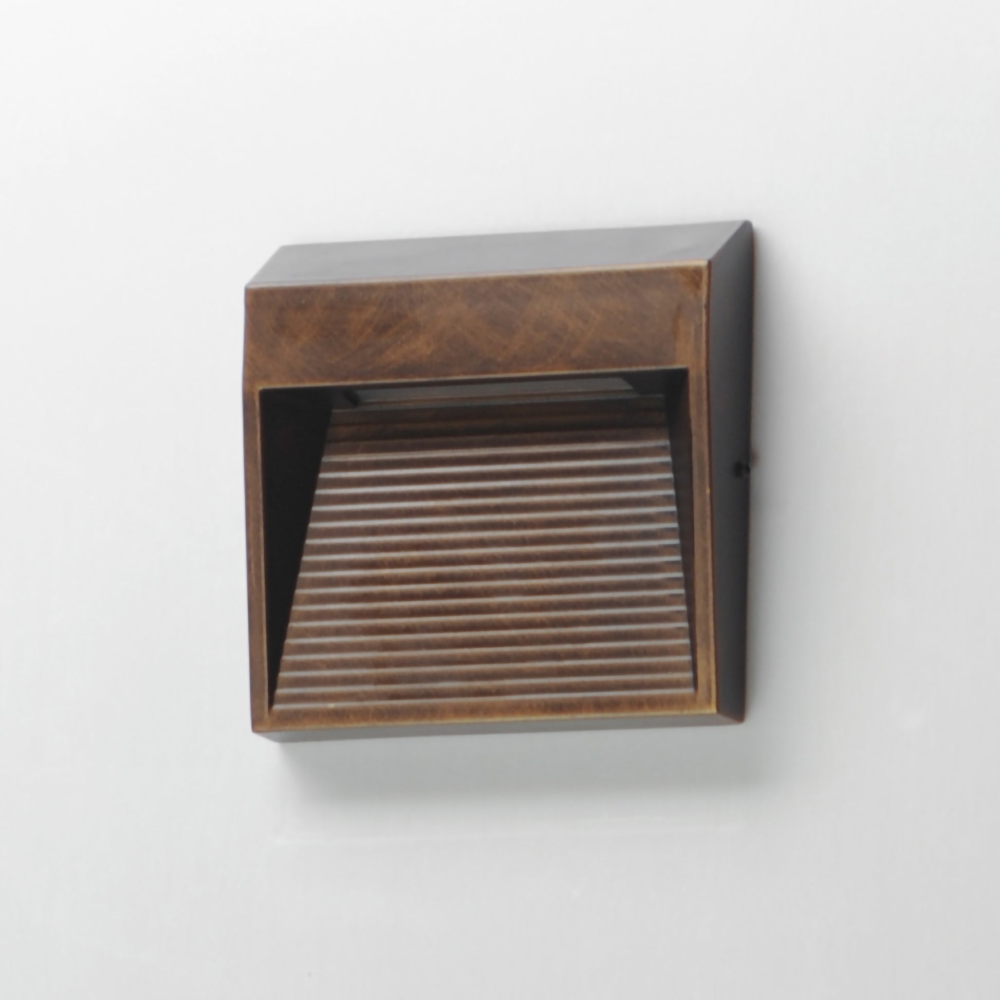 Steppes Small LED Outdoor Wall Sconce Antique Bronze by ET2