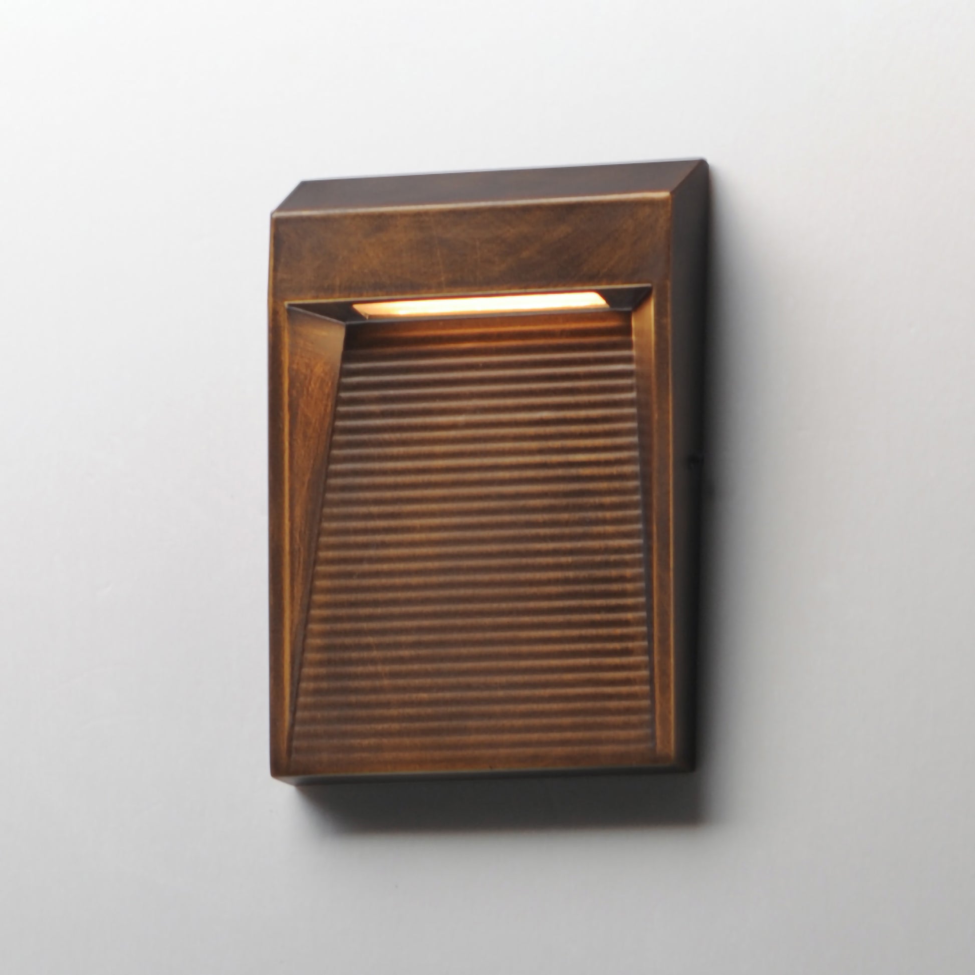 Steppes LED Outdoor Wall Sconce Antique Bronze by ET2