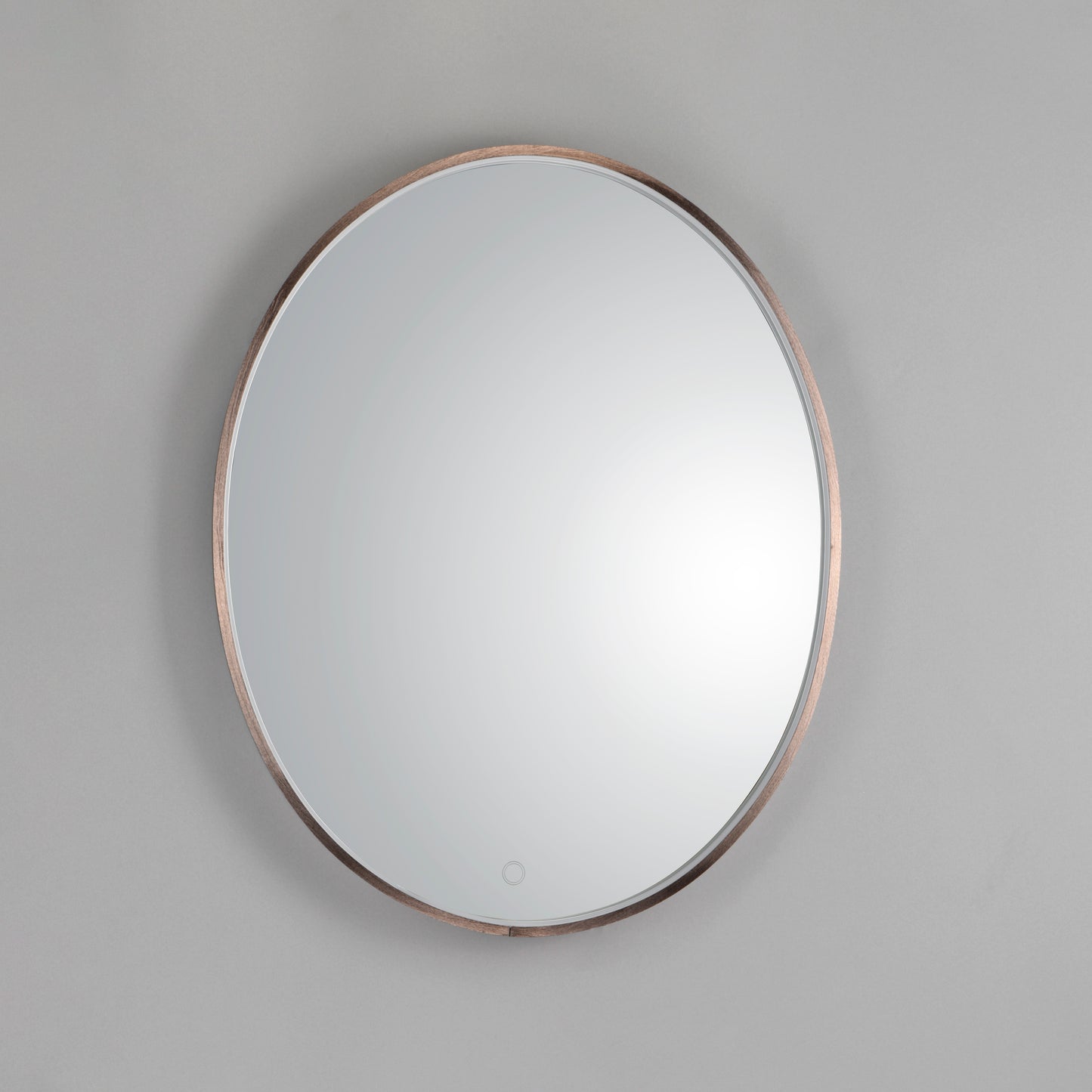 24" x 30" Oval LED Mirror Anodized Bronze by ET2