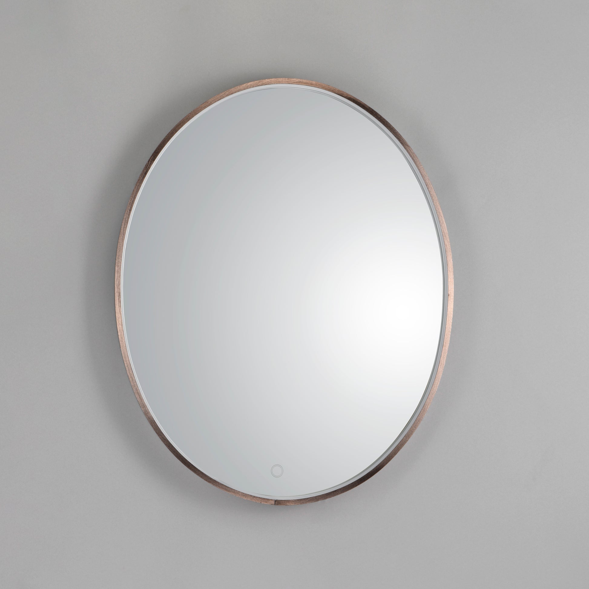 24" x 30" Oval LED Mirror Anodized Bronze by ET2