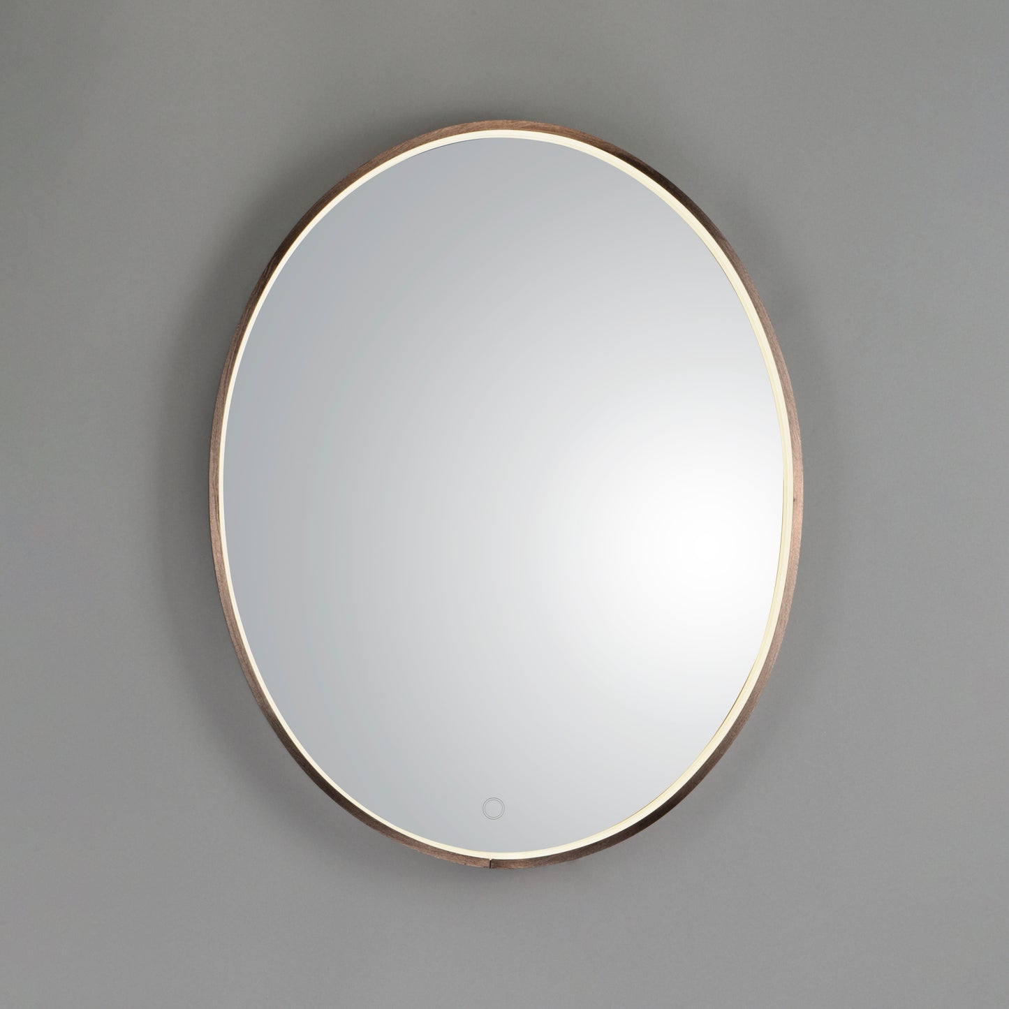 24" x 30" Oval LED Mirror Anodized Bronze by ET2