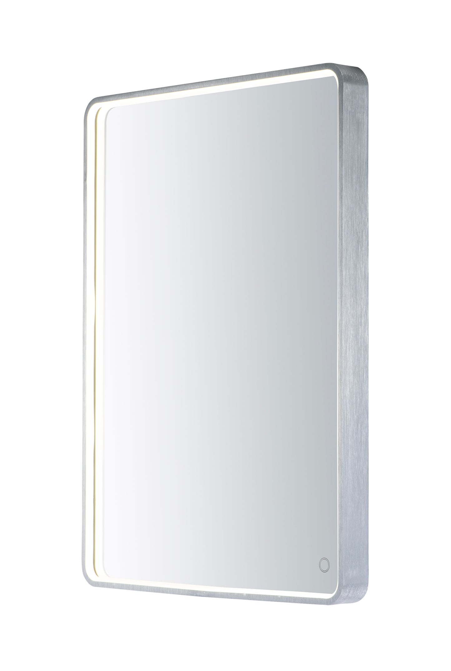 24" x 31.5" Rectangular LED Mirror Brushed Aluminum by ET2