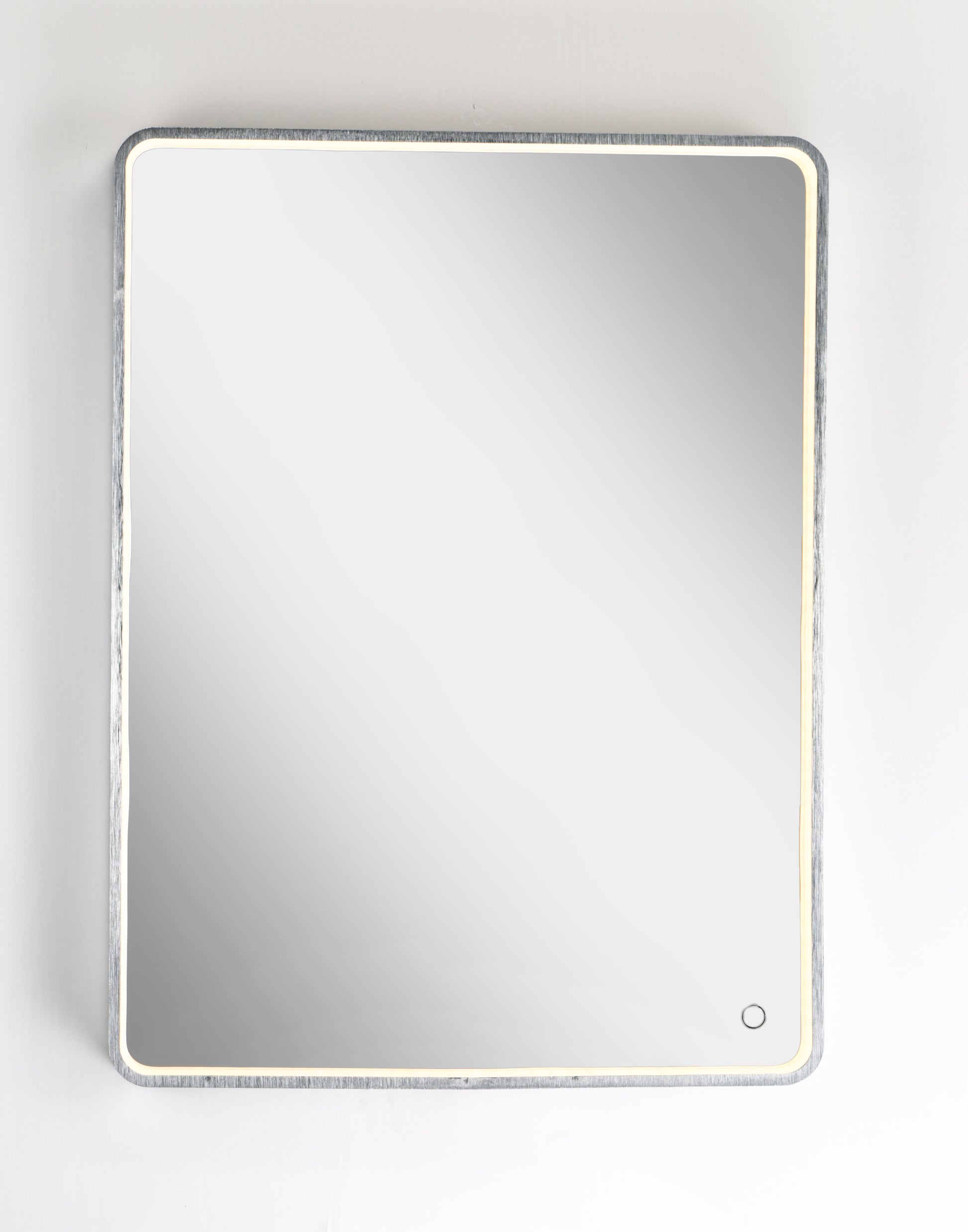 24" x 31.5" Rectangular LED Mirror Brushed Aluminum by ET2