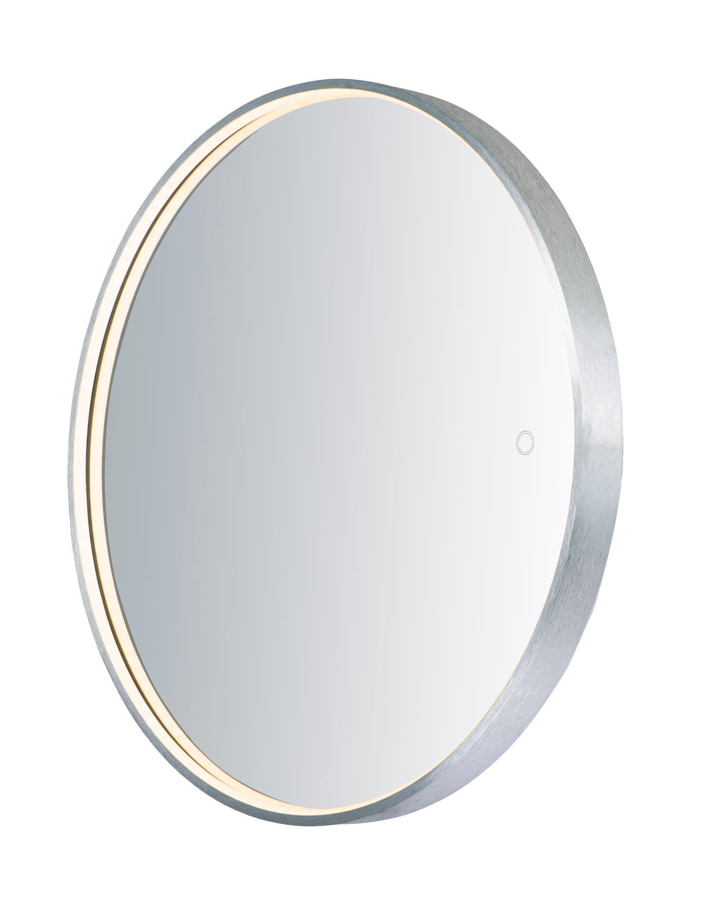 27.5" Round LED Mirror Brushed Aluminum by ET2