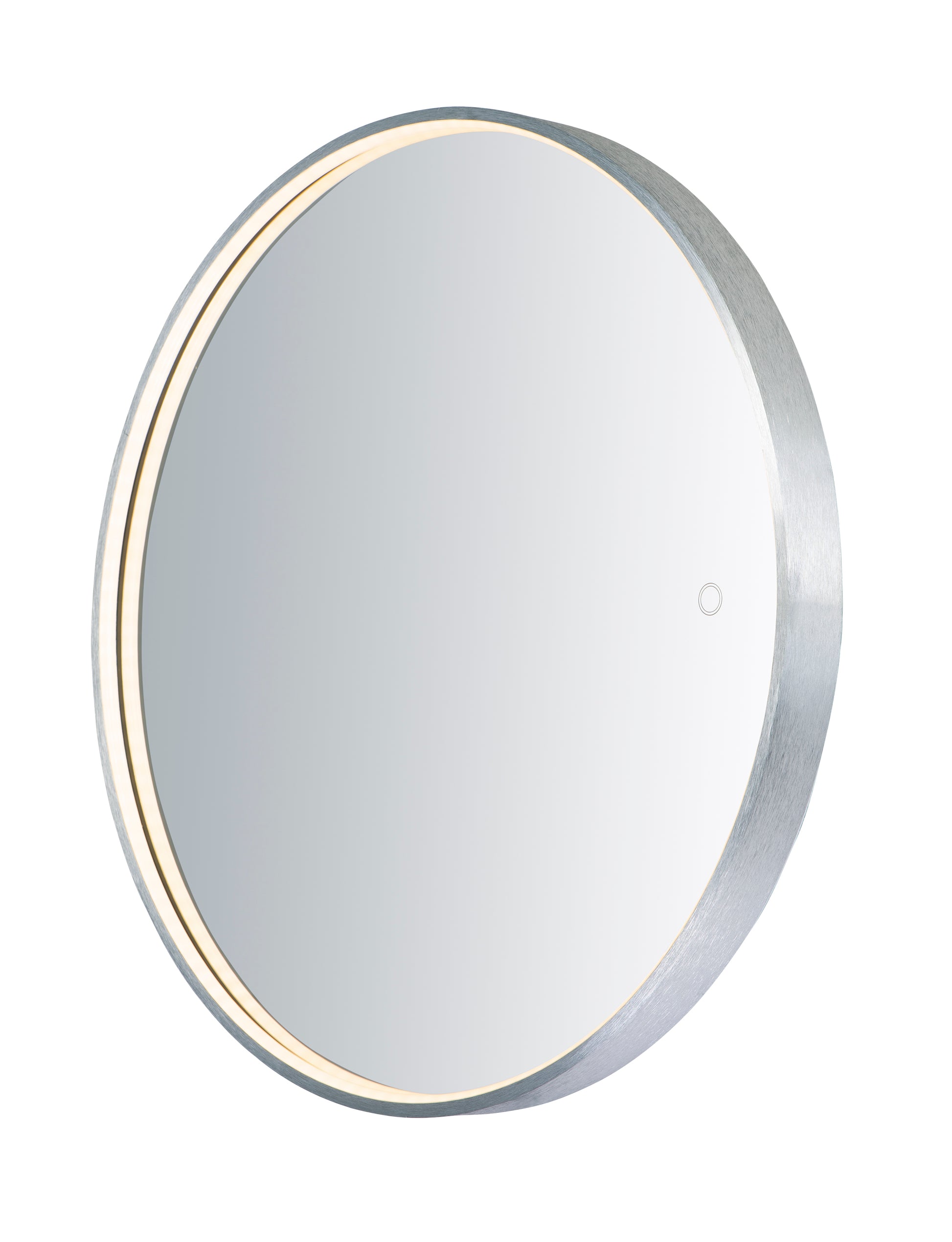 27.5" Round LED Mirror Brushed Aluminum by ET2